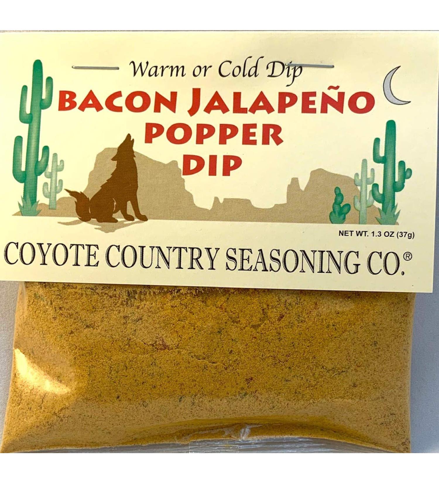Coyote Country's Bacon Jalapeno Popper Dip Mix (3 Pack) Bacon Jalapeno Popper (3 Pack)