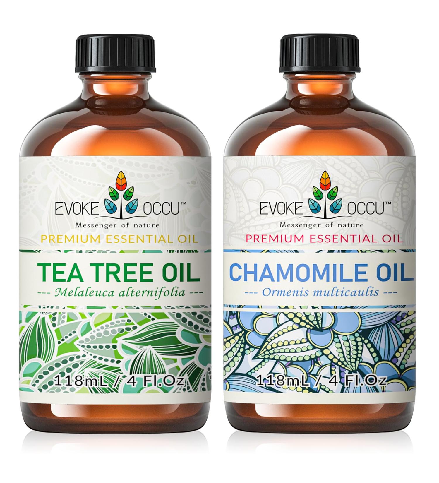EVOKE OCCU Tea Tree Essential Oil and Chamomile Essential Oil - 4 Fl Oz - Buy Online on GoSupps.com