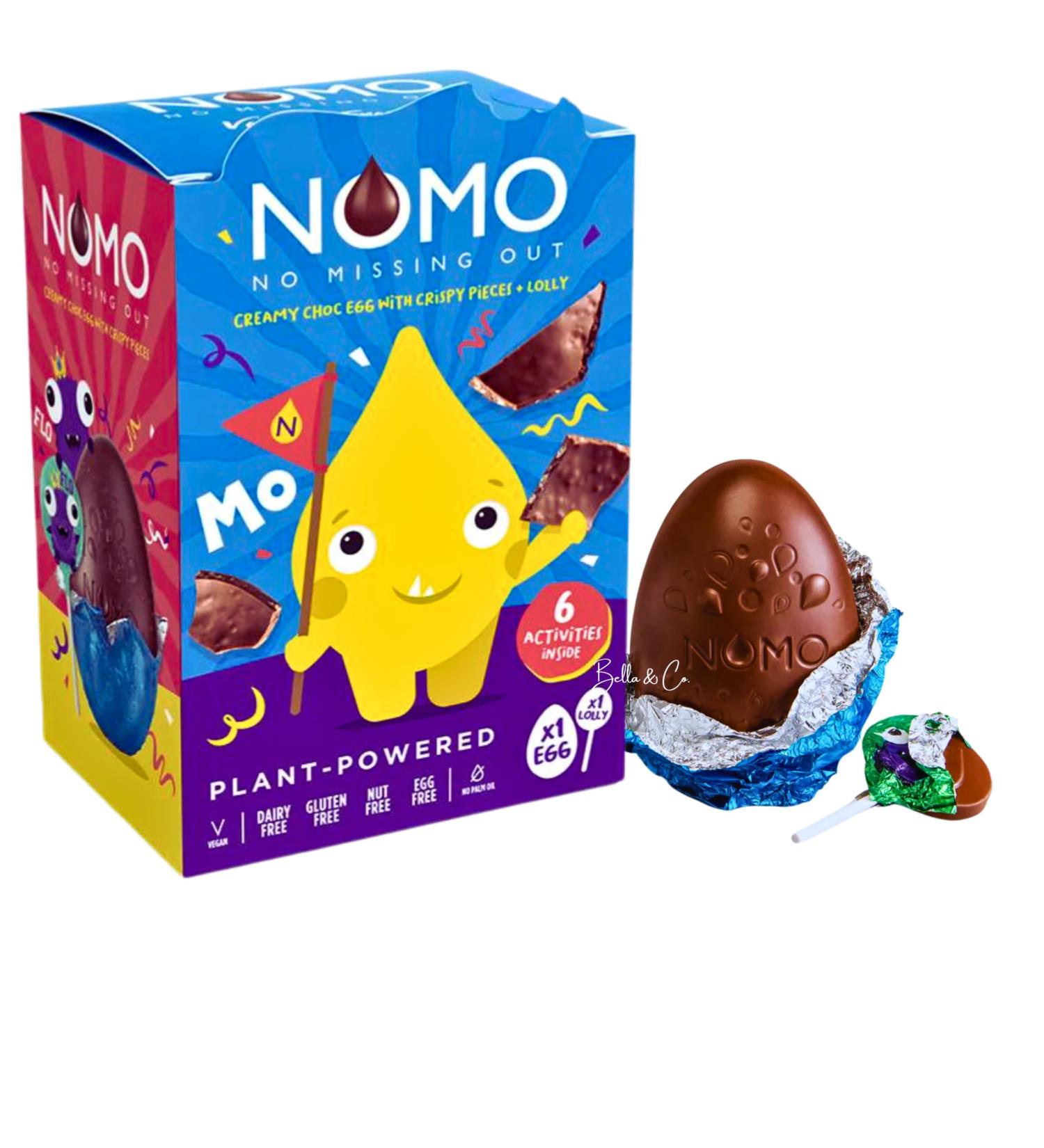 NOMO Little Monsters Egg & Lolly Easter Eggs Chocolate | Chocolate Easter Egg 2023 | Free From Dairy Gluten Eggs & Nuts | Chocolate Gifts | Thank You Gifts | 258g - Buy Online on GoSupps.com