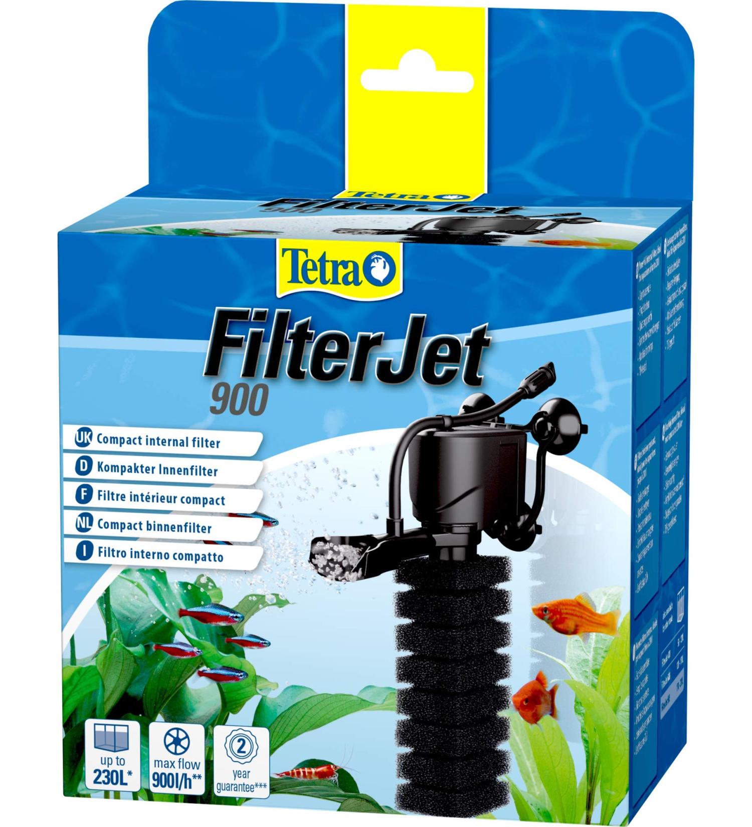 Tetra FilterJet 900 - Powerful Aquarium Internal Filter for Up to 230L | Oxygen Enrichment & Optimal Water Quality - Buy Online on GoSupps.com