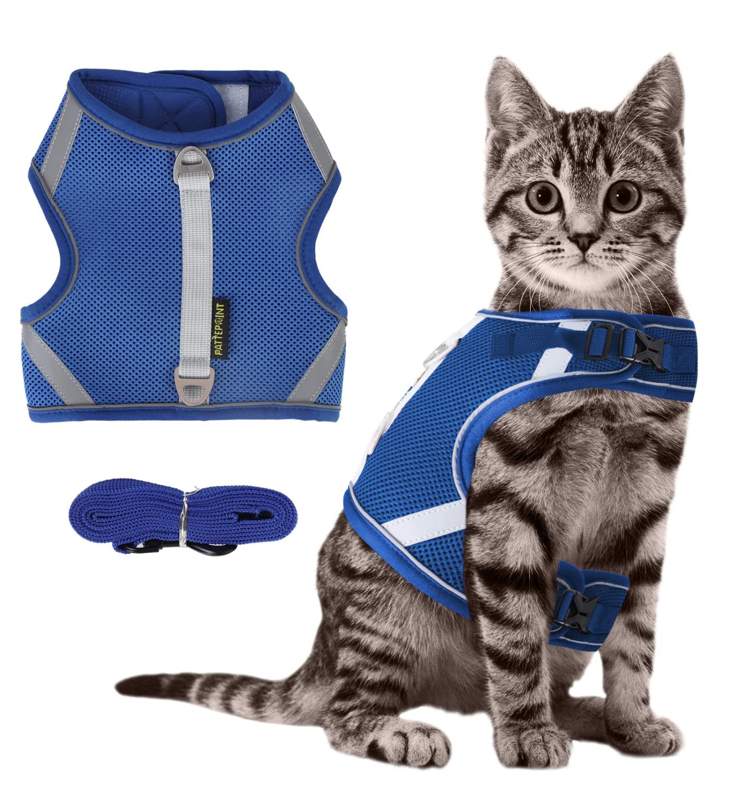 Leak-Proof Cat Dishes with Leash | Reflective Cat Leashes & Dishes for Safe Outdoor Adventures - Buy Online on GoSupps.com