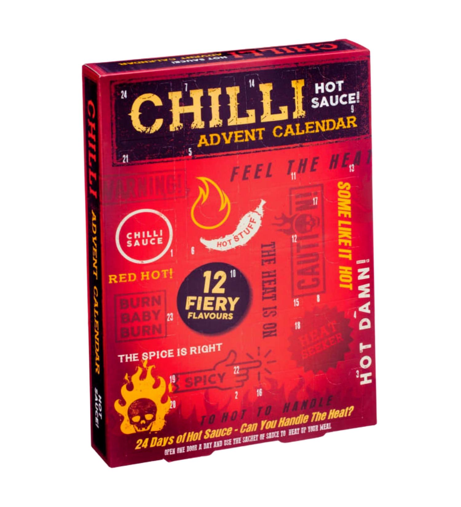 Advent Calendar 2023 Women Men Adults | Chilli Advent Calendar 2023 | Mens Advent Calendar 2023 | Christmas Gifts For Men | Novelty Gifts For Men | Christmas Food Gifts Stocking Fillers Vegan - Buy Online on GoSupps.com