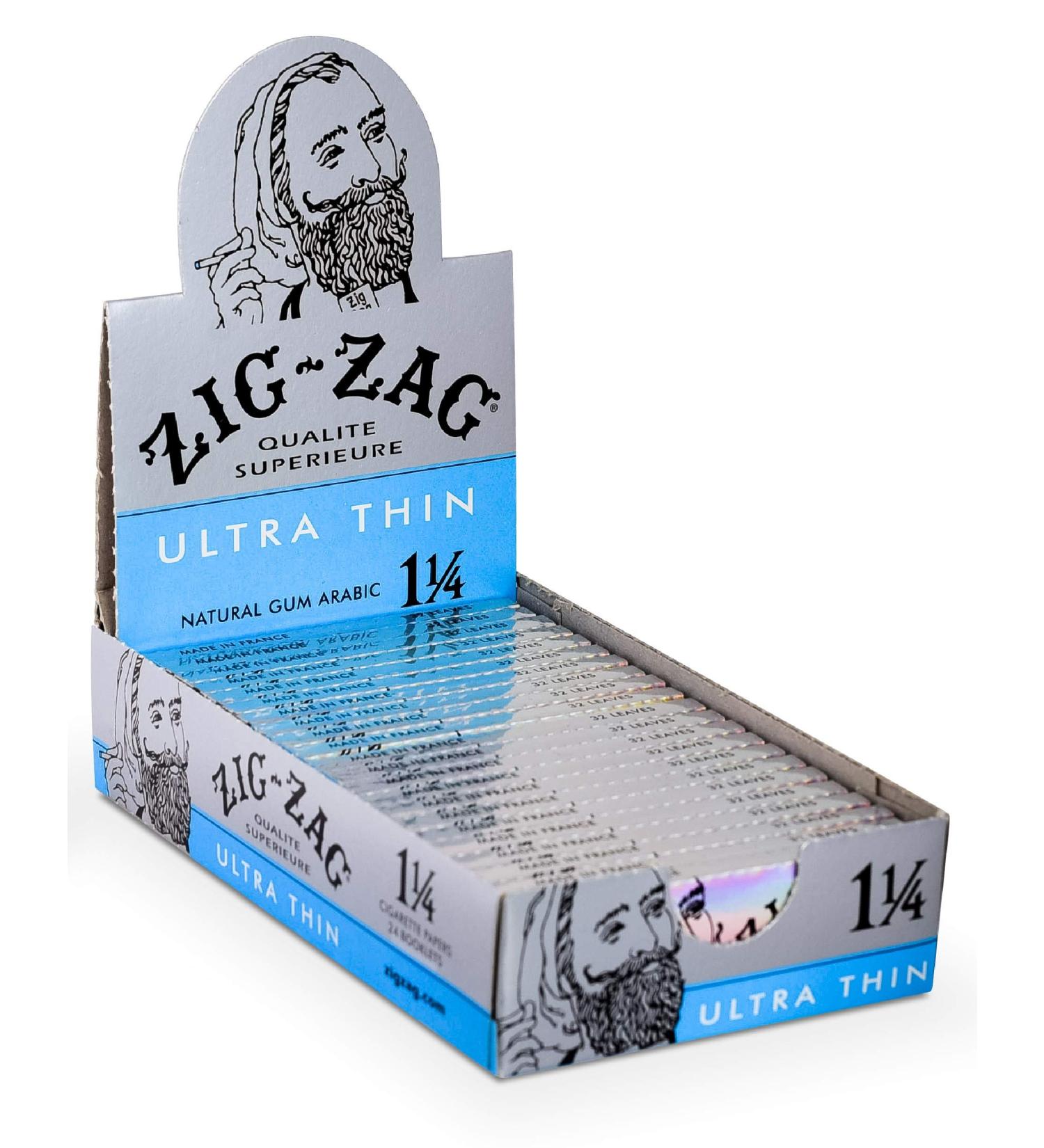 Zig Zag Ultra Thin 1 1/4 Rolling Papers 24pk - Retailers Box - Buy Online on GoSupps.com