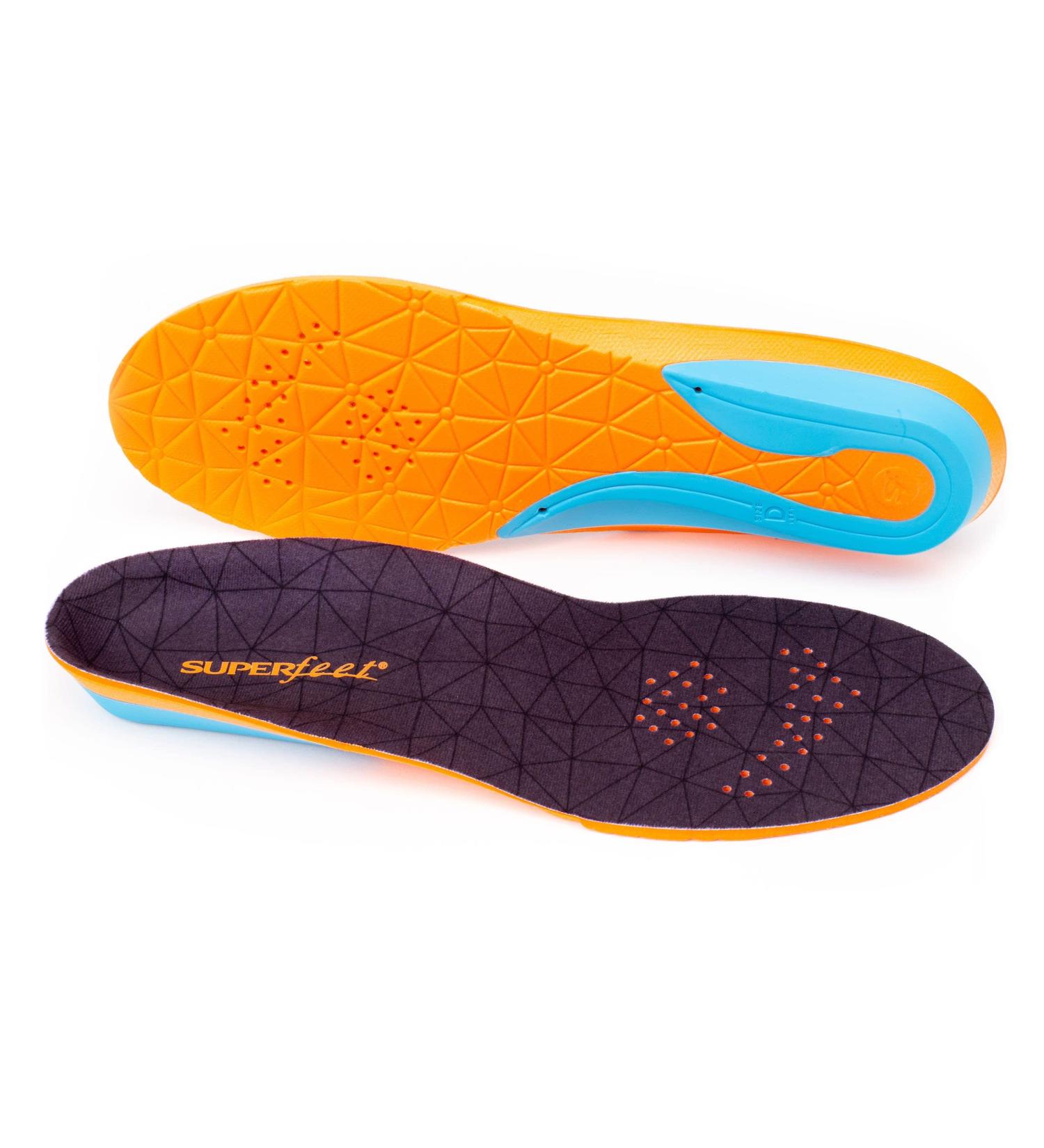 Superfeet FLEX Comfort Foam Insoles for Workout Shoes - Flame - Size 7.5-9 Men / 8.5-10 Women - Buy Online on GoSupps.com