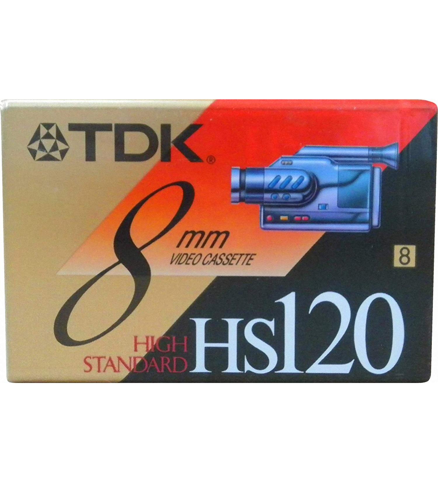 TDK HS120 8mm High Standard Video Cassette Tape