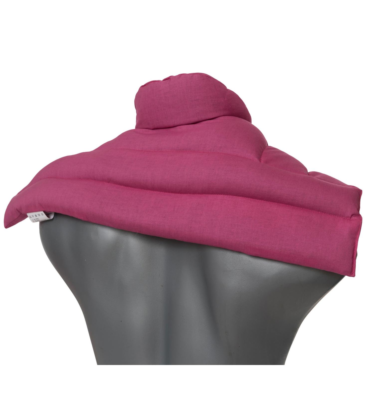 Premium Grape Seed Shoulder & Neck Pillow - Heat & Cold Therapy Collar (Pink) - Buy Online on GoSupps.com