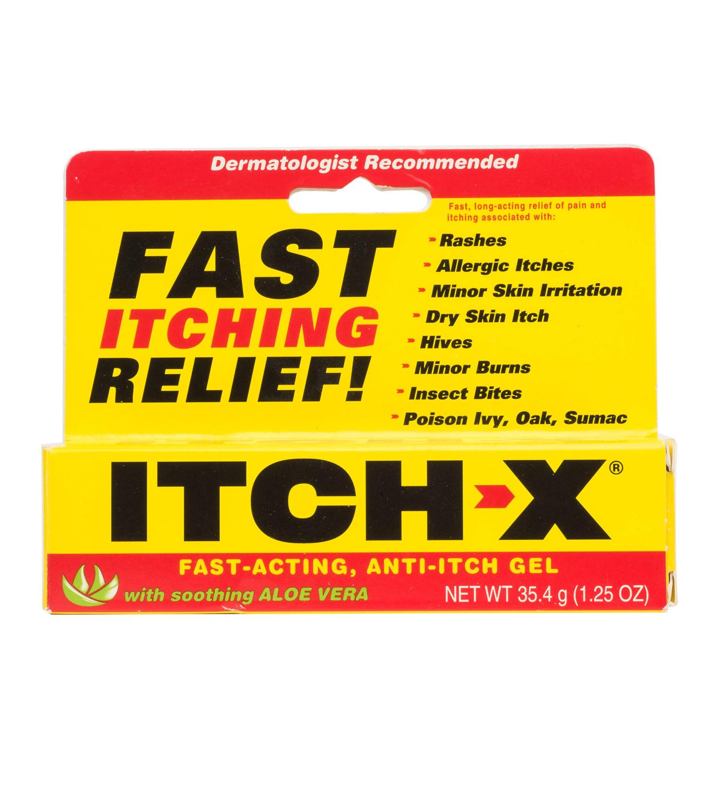 Itch-X Fast-Acting Anti-Itch Gel 1.25-Ounce (Pack of 4) - Effective Relief for Itching - Buy Now - Buy Online on GoSupps.com