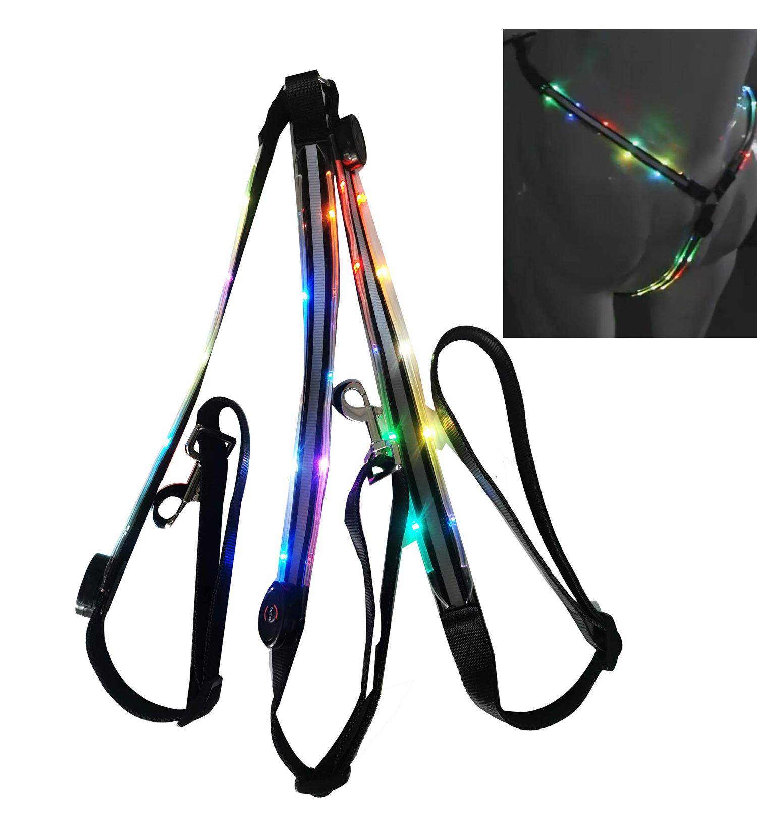 NEFTF LED Horse Breastplate Collar - High Visibility Tack for Night Riding - Buy Online on GoSupps.com