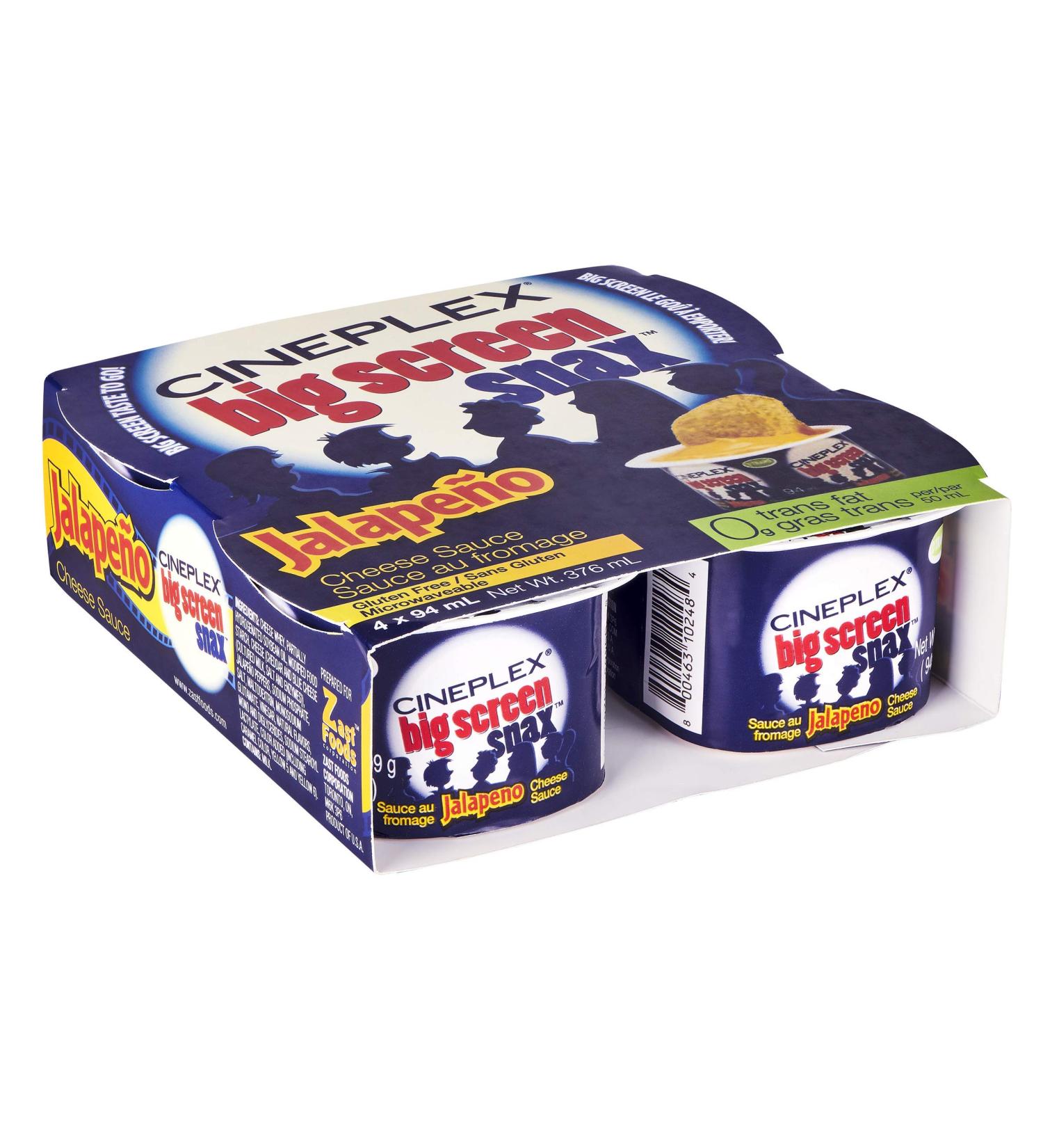 Cineplex Cheese Sauce Portion Cups 12x4cupsx94ml - Buy Online on GoSupps.com