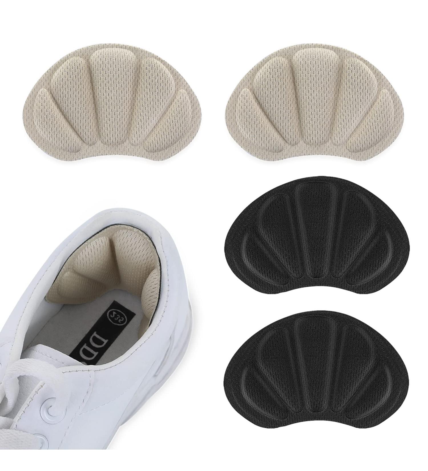 Molain Heel Cushion Pads - 2 Pairs, Black & Skin Color | Reduce Blisters, Comfort Grip Inserts for Men and Women - Foot Care Protector - Buy Online on GoSupps.com