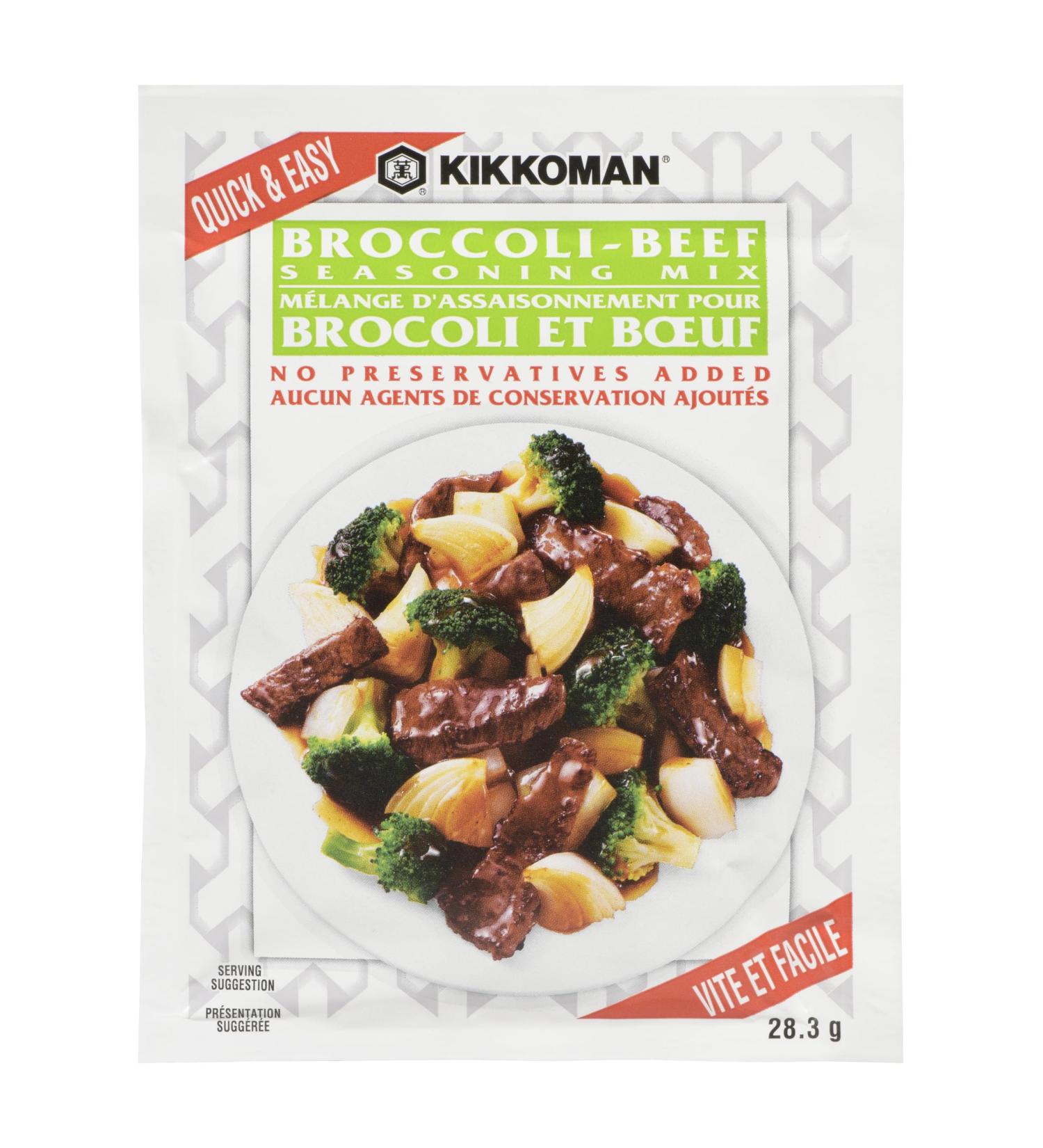 Kikkoman Preservative Free Seasoning Mix Broccoli-Beef - 12 packs of 28.30gr
