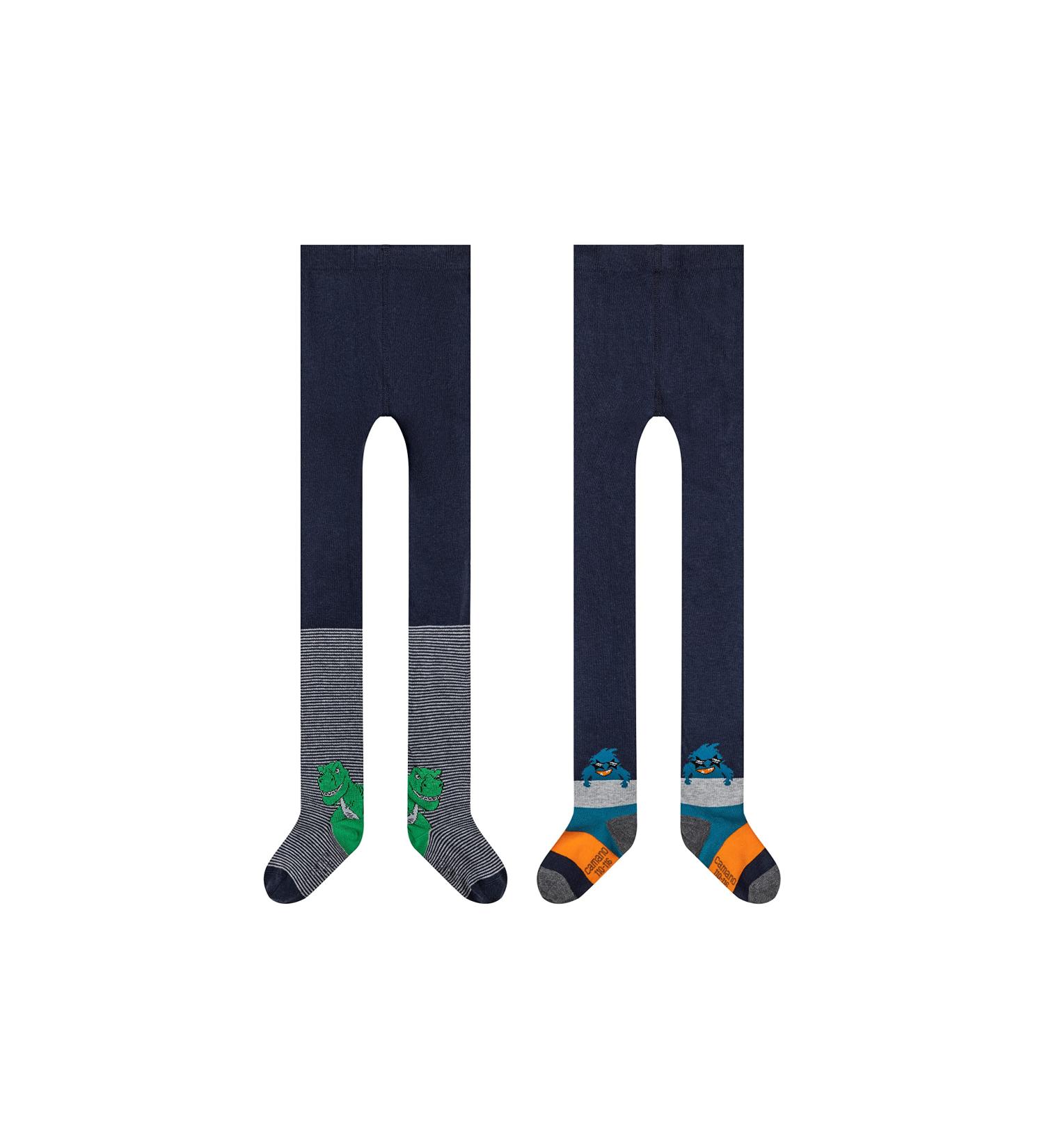 Camano Unisex Kid's Ca-Soft 1136005000 Children's Organic Cotton Tights 2 Pairs Size 122/128 cm Jelly Bean 122 cm