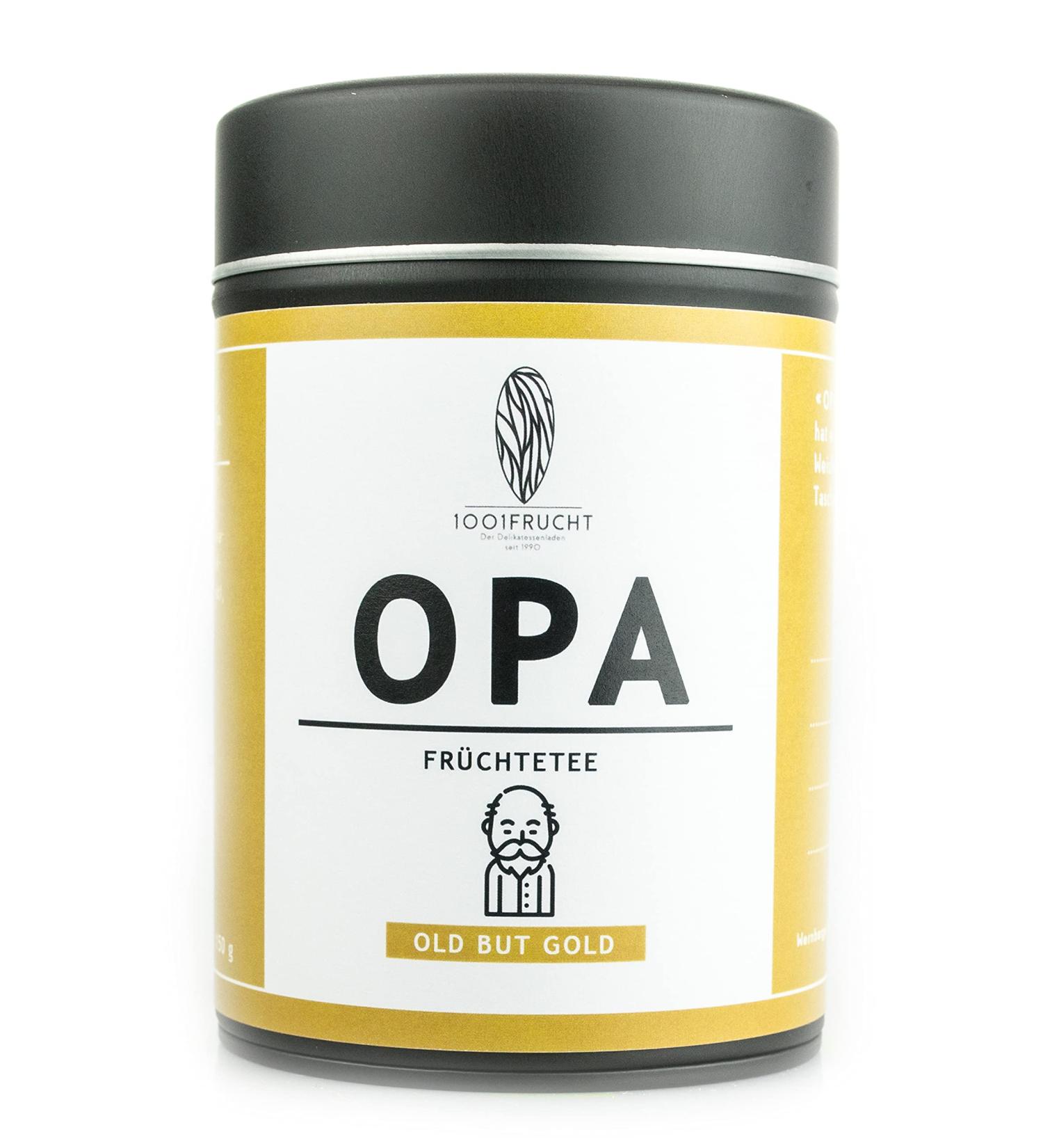  1001 Frucht 1001 Frucht - Opa Fruit Tea - Loose Tea in a Tea Box - Gift Box - Gift Idea for Tea Lovers - 150g - Buy Online on GoSupps.com