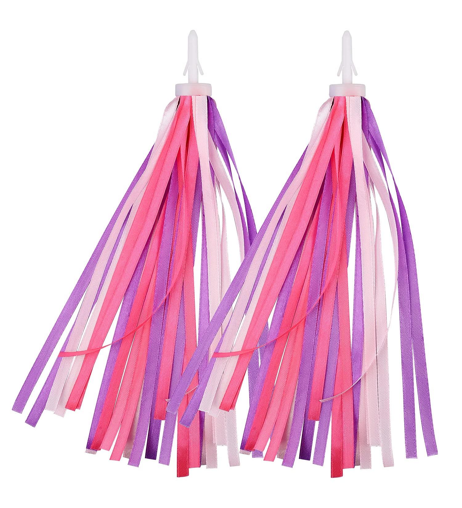 Kuou Handlebar Tassels for Kids - Colorful Bicycle Streamer Ribbons | Fun Bike Decorations - Buy Online on GoSupps.com