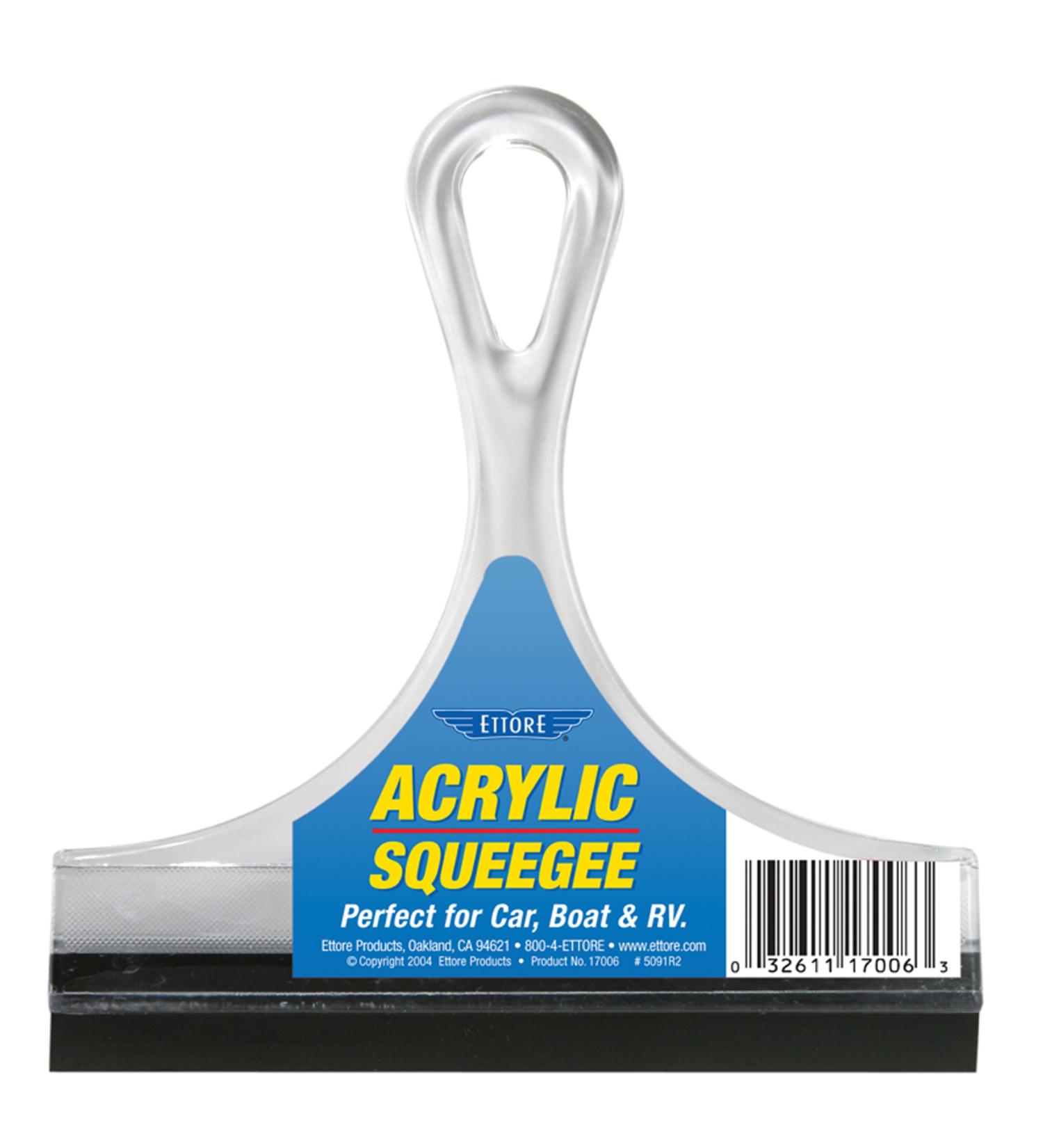 Ettore 17006 6-inch Clear Acrylic Squeegee - Professional Quality - Buy Online on GoSupps.com
