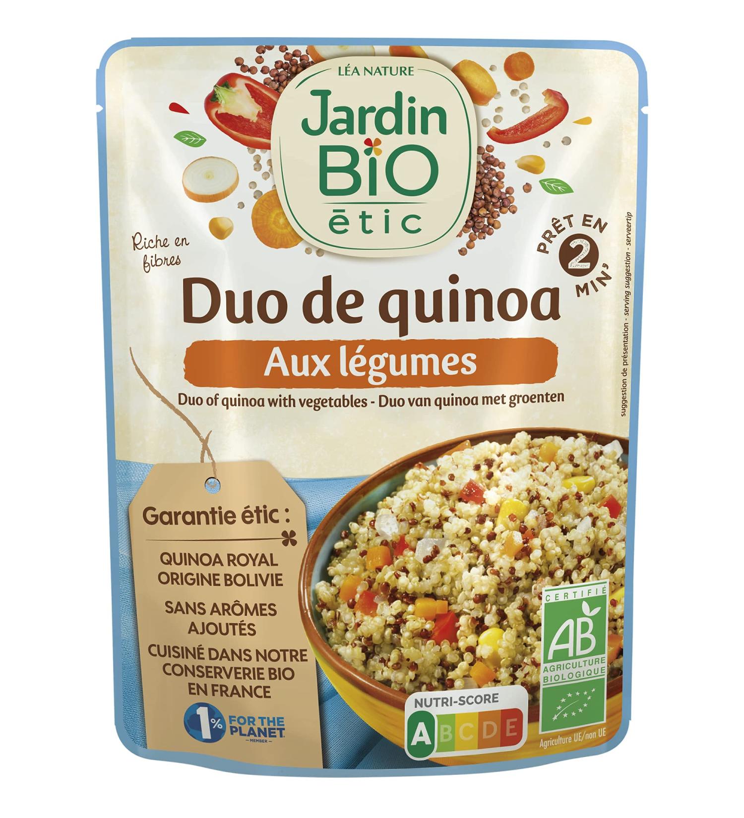 Jardin BiO tic - Duo of Quinoa with Vegetables 250g