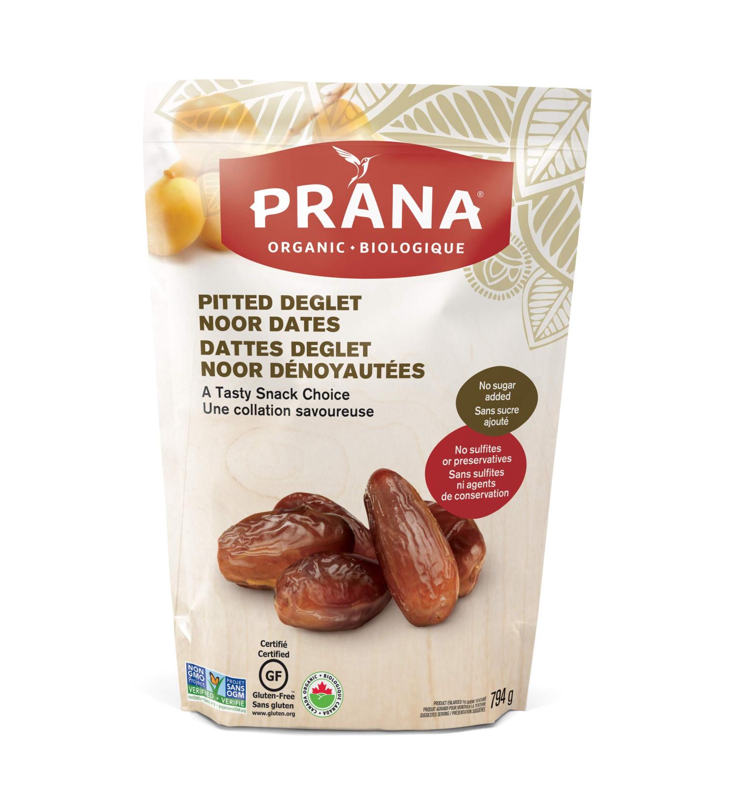 PRANA Organic Pitted Deglett Dates 794g 794 Grams