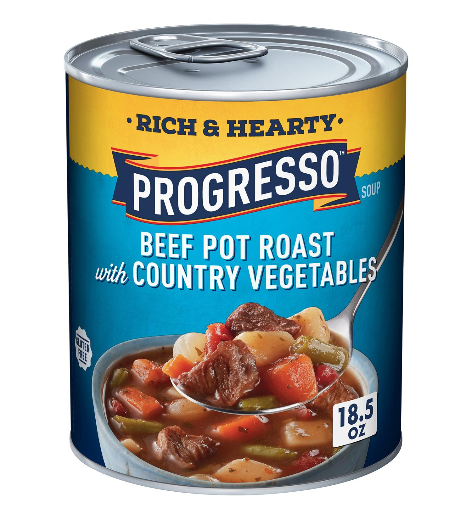 Progresso Rich & Hearty Beef Pot Roast Soup 18.5 oz | Country Vegetables | Buy Online - Buy Online on GoSupps.com