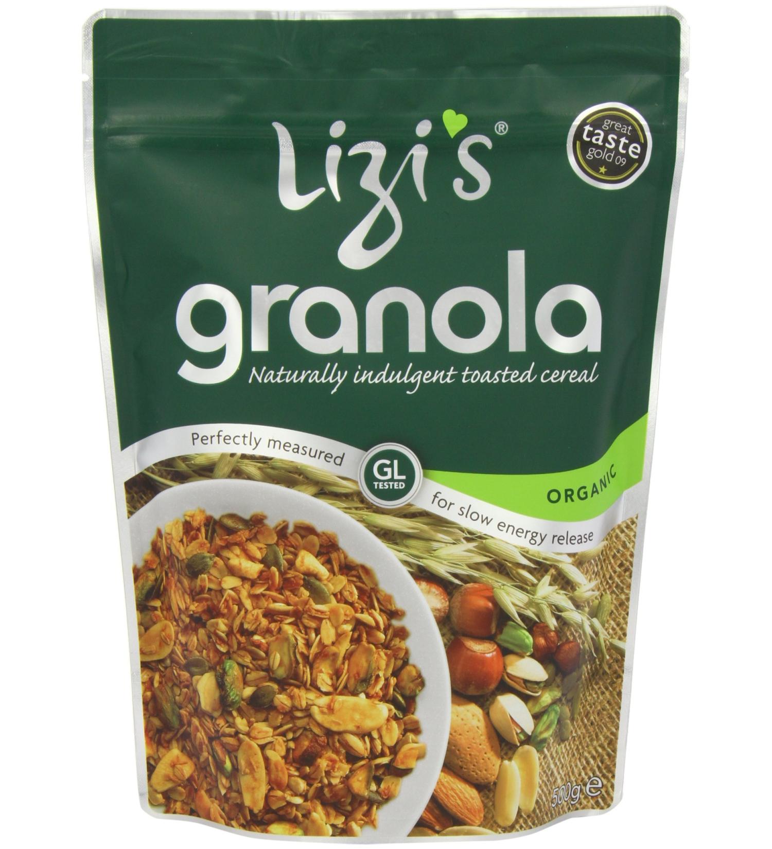 LIZI'S Granola bio 500 g (lot de 2)