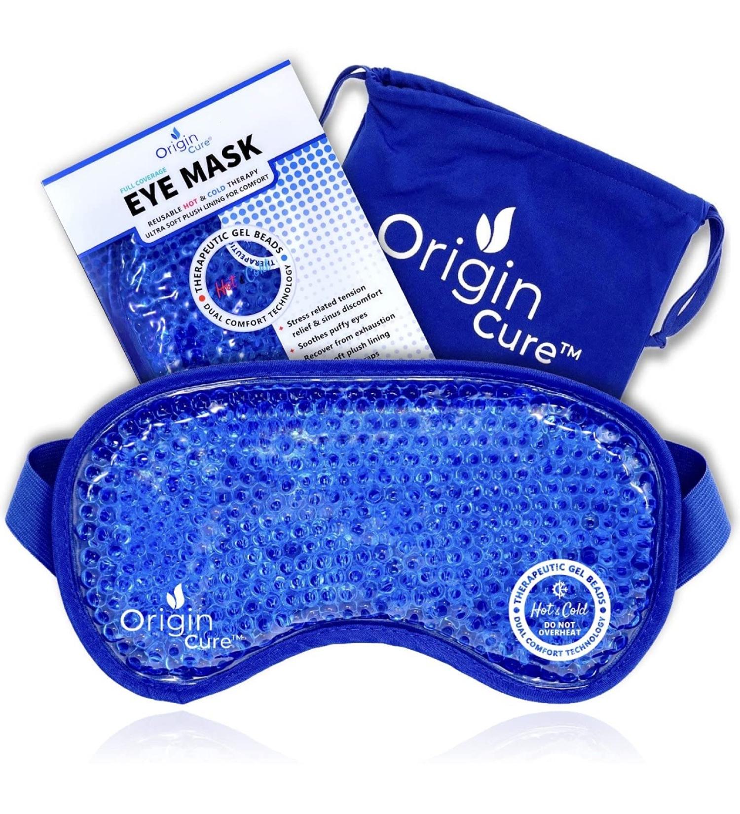 Origin Cure Gel Eye Mask - Reusable Cold Eye Pack for Puffy Eyes, Allergies, and Migraine Relief - Buy Online on GoSupps.com