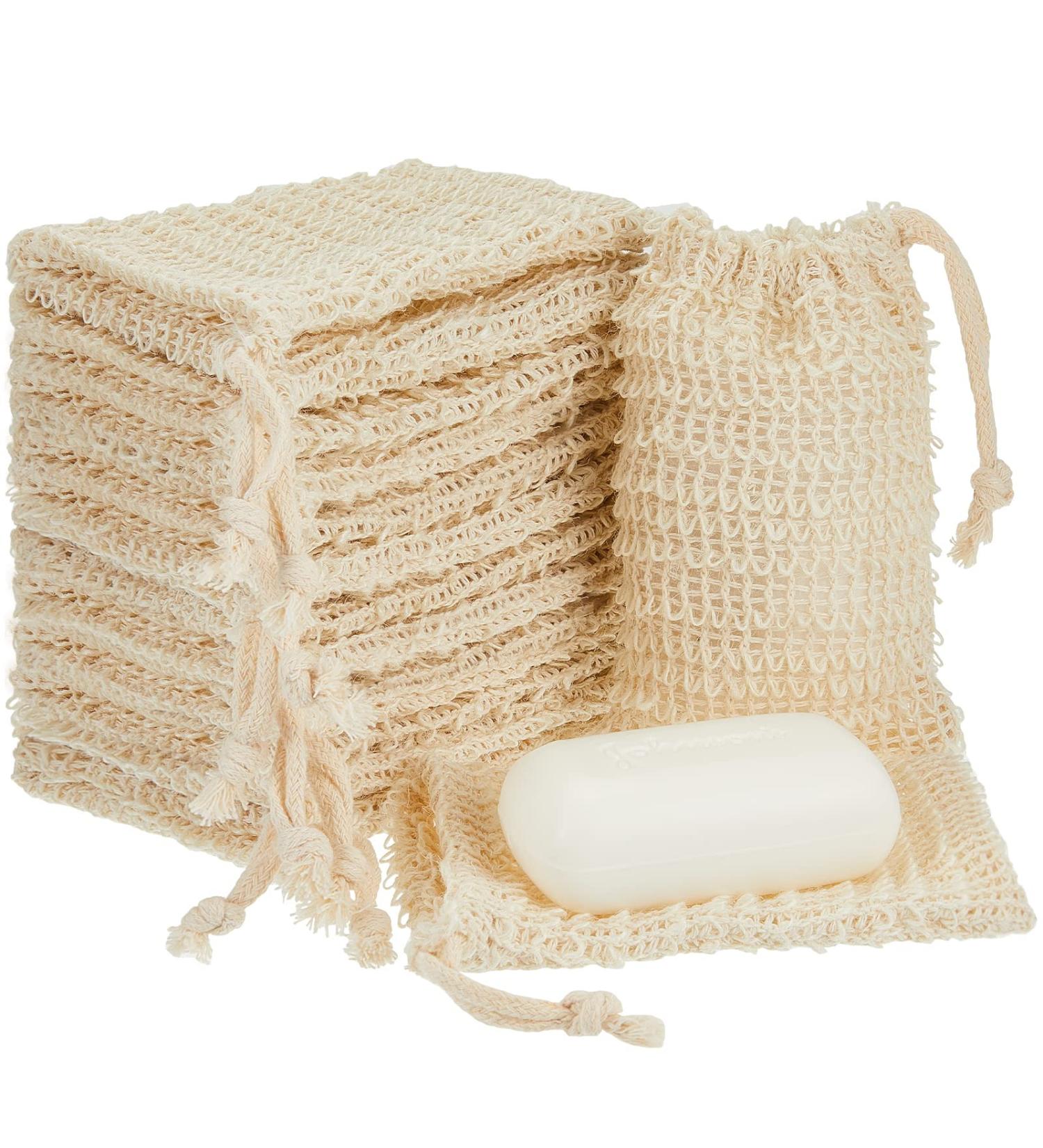 Cunhill Soap Saver Bag - Exfoliating Sisal Pouch for Bath and Shower (50 Pack) - Buy Online on GoSupps.com