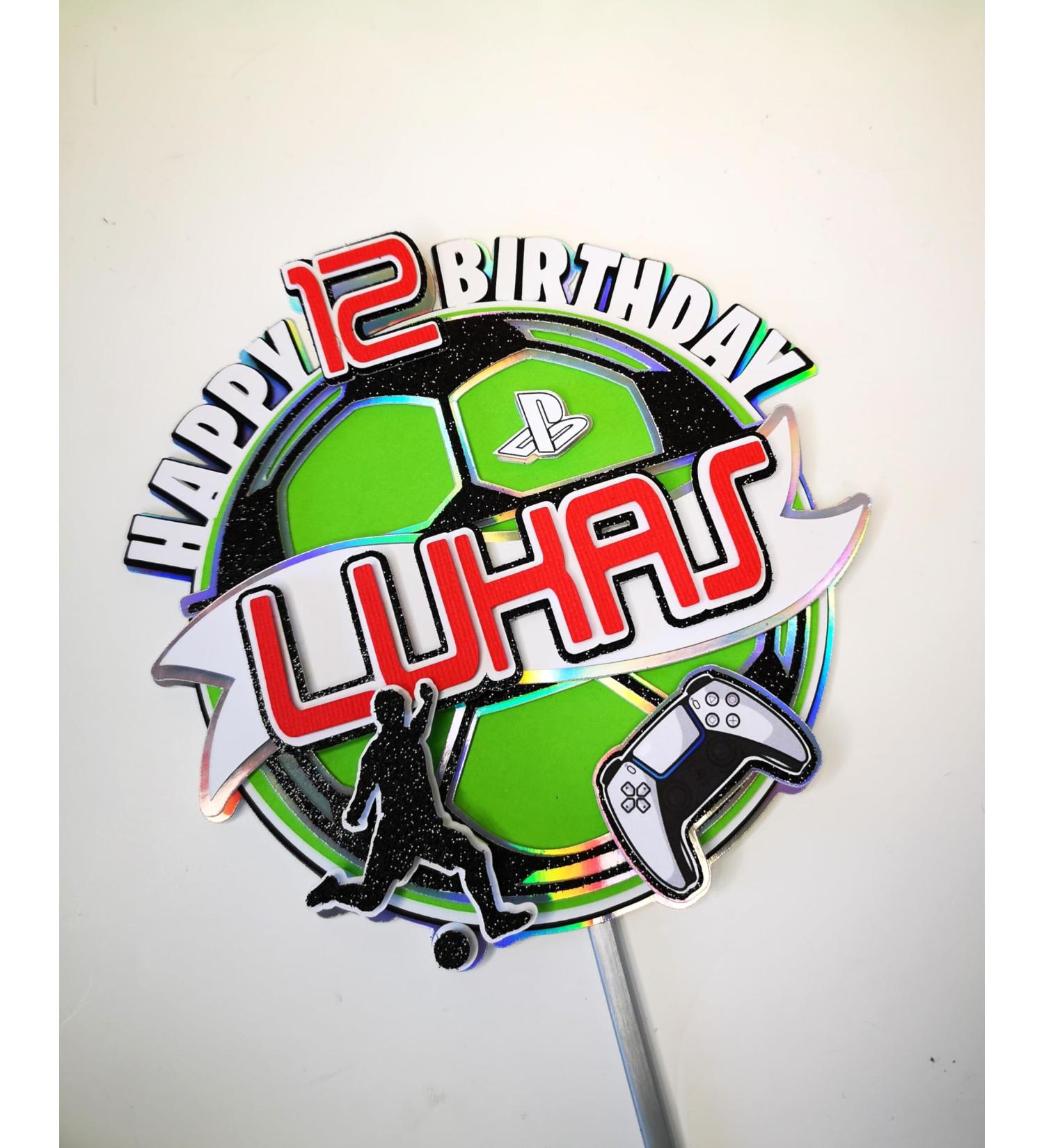 Football Cake Topper Personalised - Buy Online on GoSupps.com