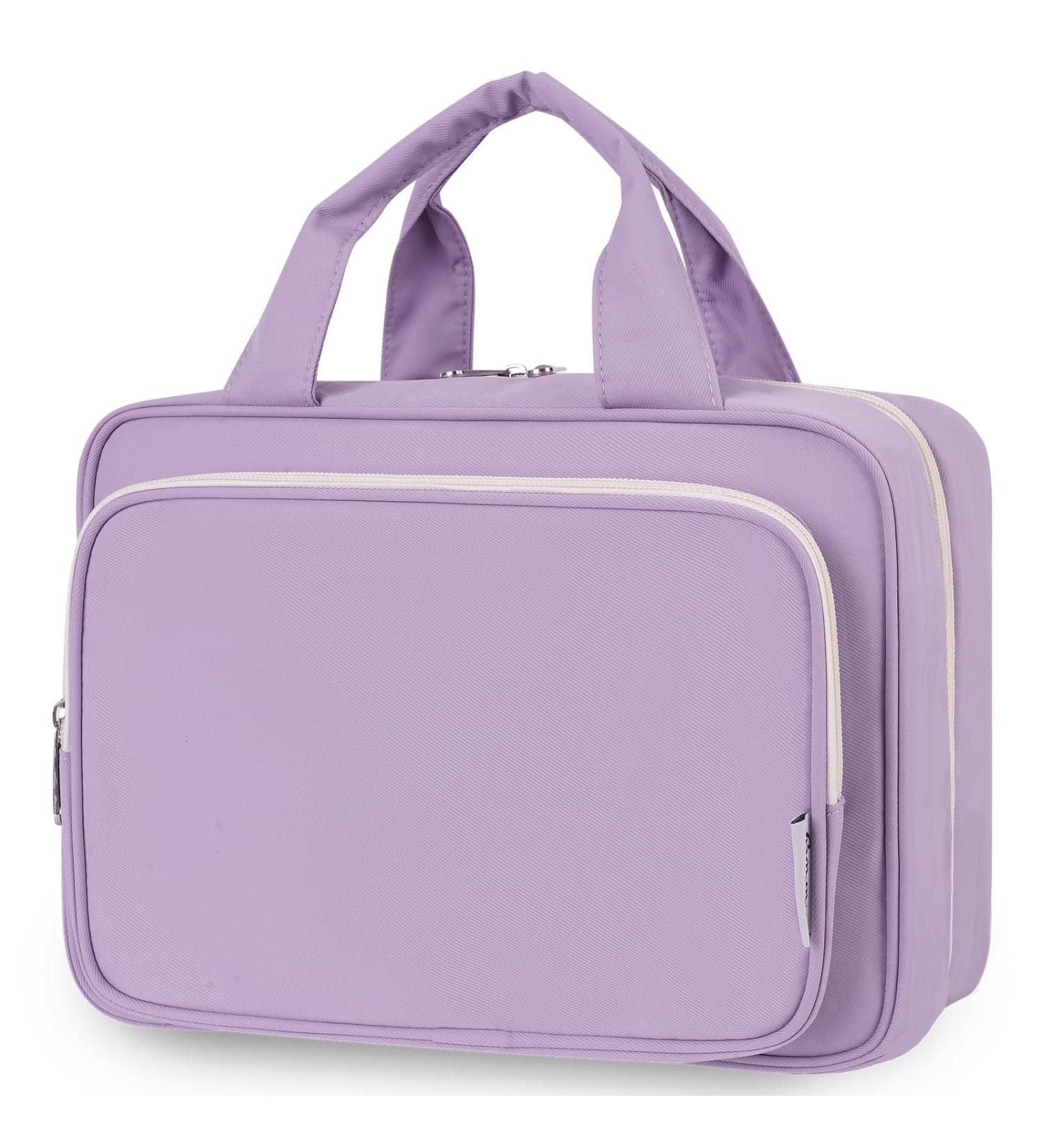 Narwey Hanging Travel Toiletry Bag - Purple (Large) | Women's Wash Bag, Cosmetics & Makeup Organizer for Travel - Buy Online on GoSupps.com
