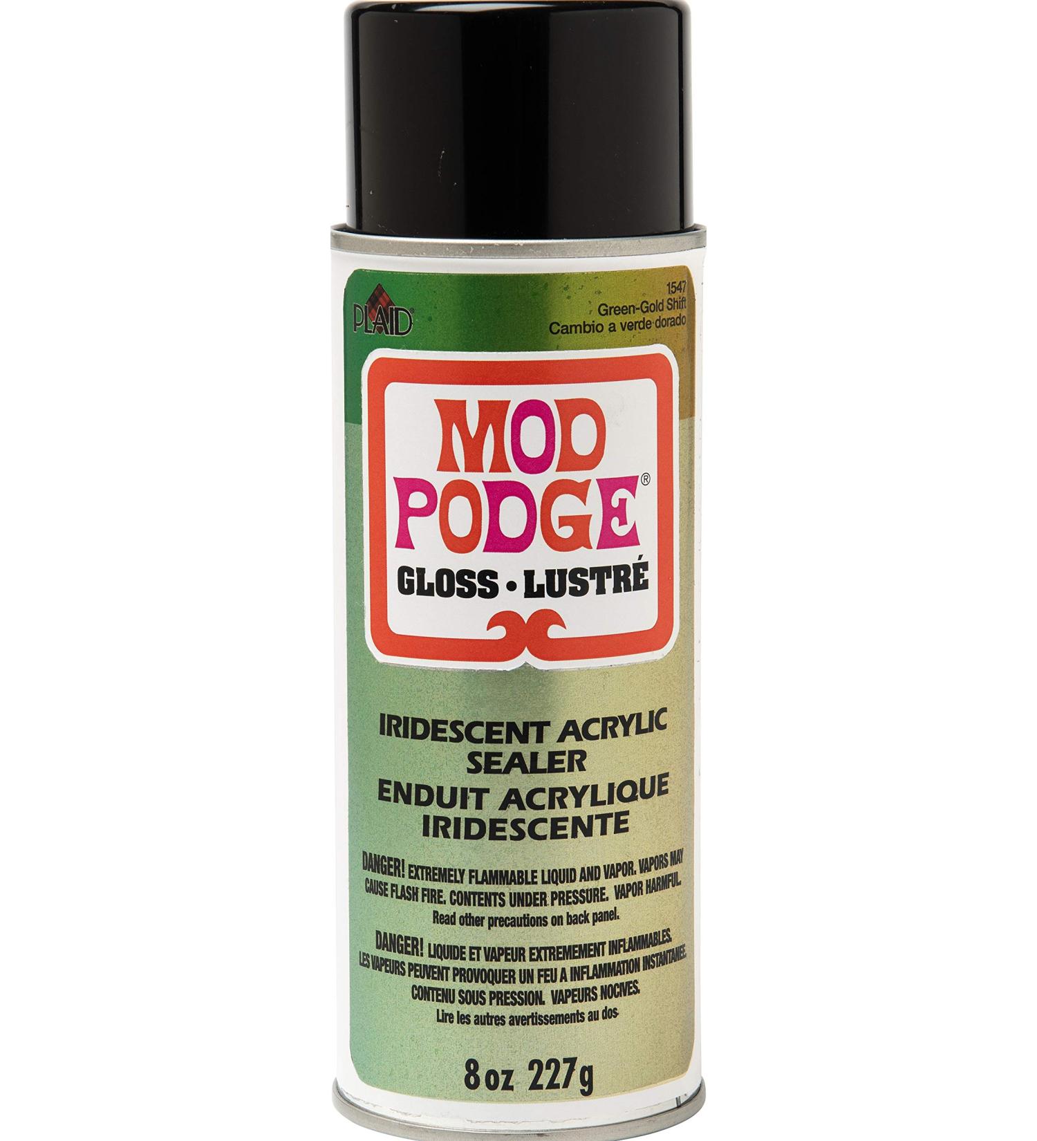 Mod Podge Iridescent Acrylic Spray Sealer 8 oz - Green Gold | Best Sealant for Crafts - Buy Online on GoSupps.com