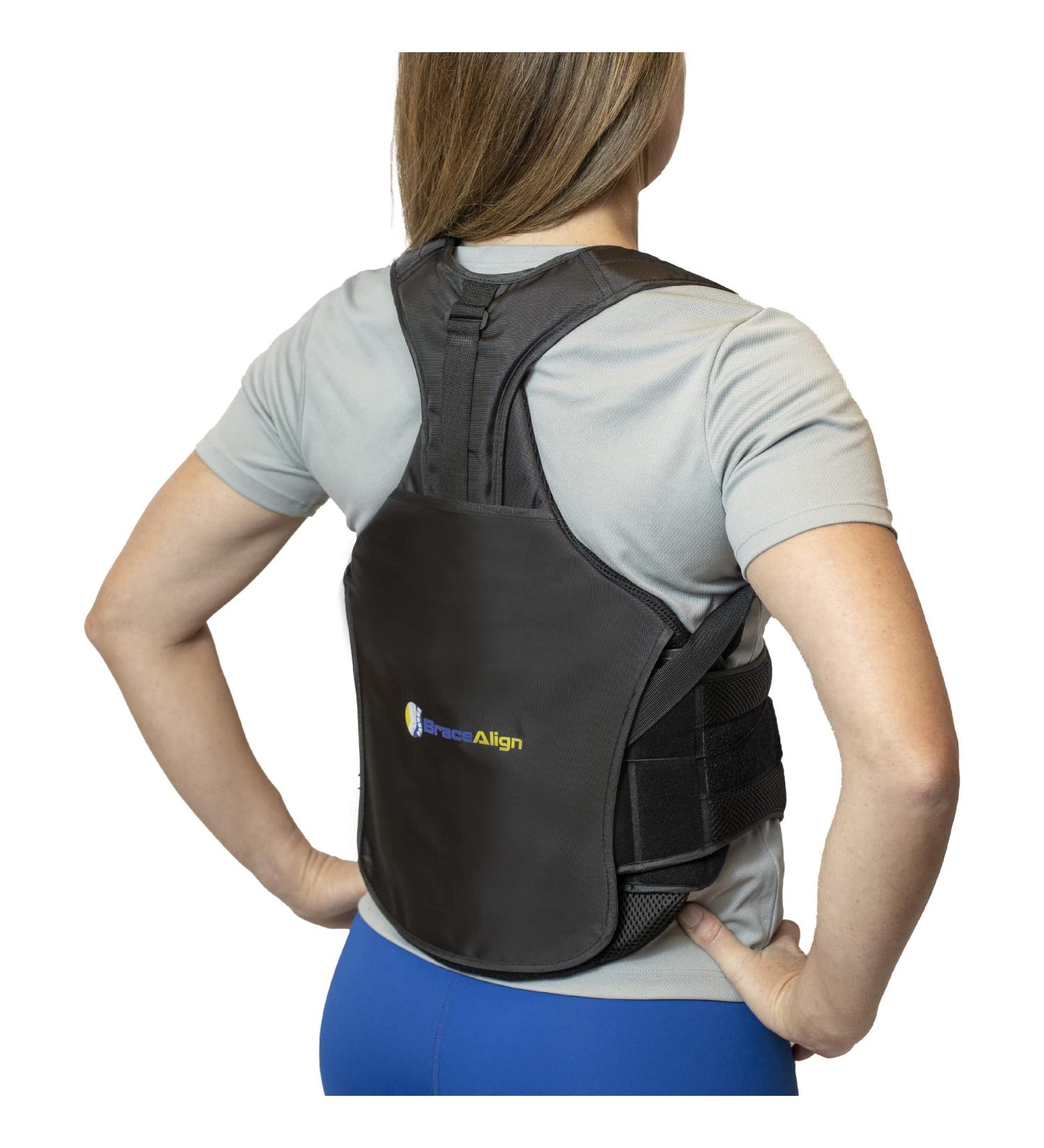 Brace Align TLSO Full Back Brace for Back Pain Relief - Posture Correction & Spinal Support - PDAC L0456/L0457 Approved - Men & Women Universal Fit - Buy Online on GoSupps.com