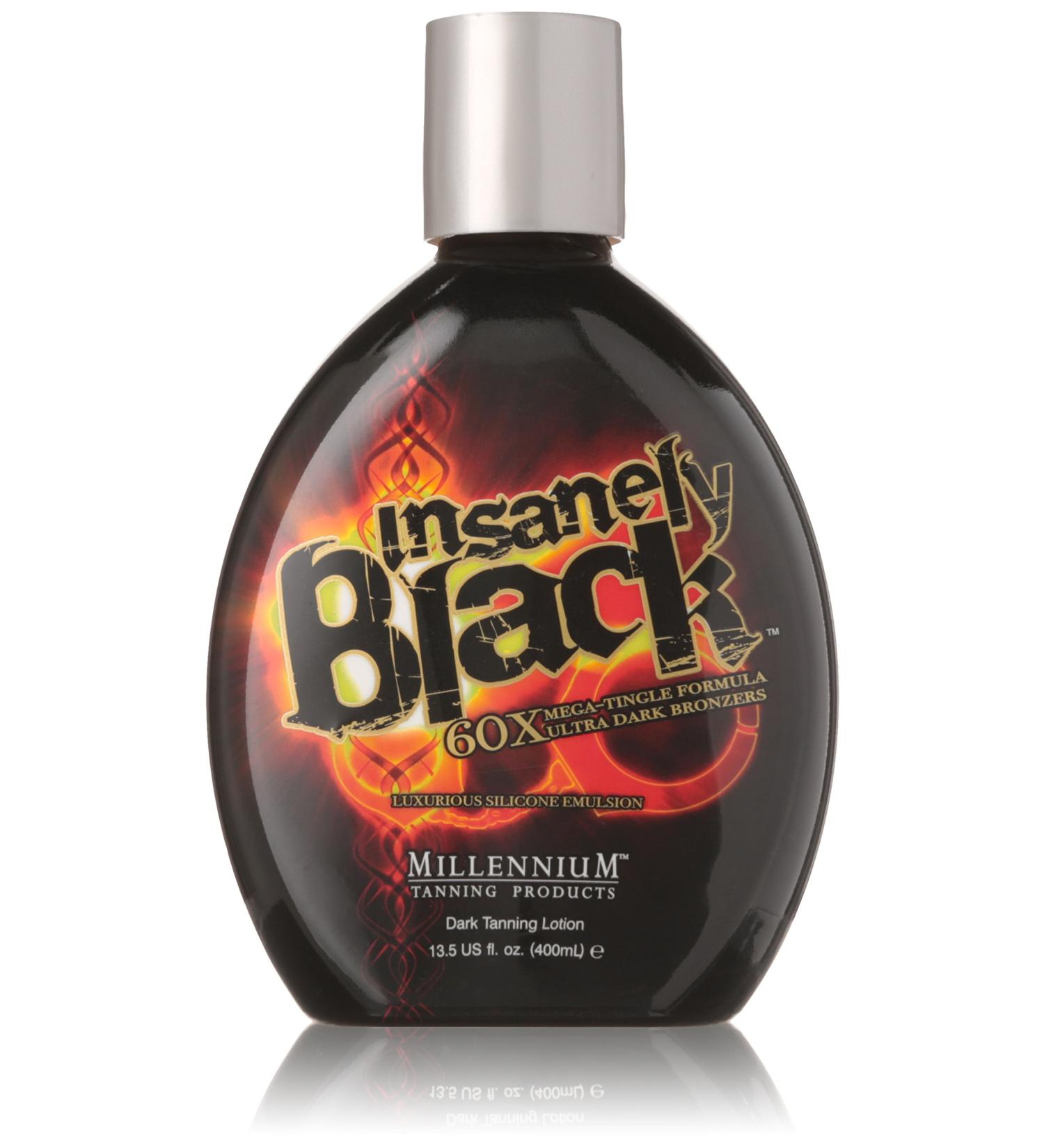 Millennium Tanning Insanely Black 60X UV Bronzer Accelerator Tanning Lotion 2-Pack 13.5 fl oz - Fast-Acting Sunless Tan Formula - Buy Online on GoSupps.com