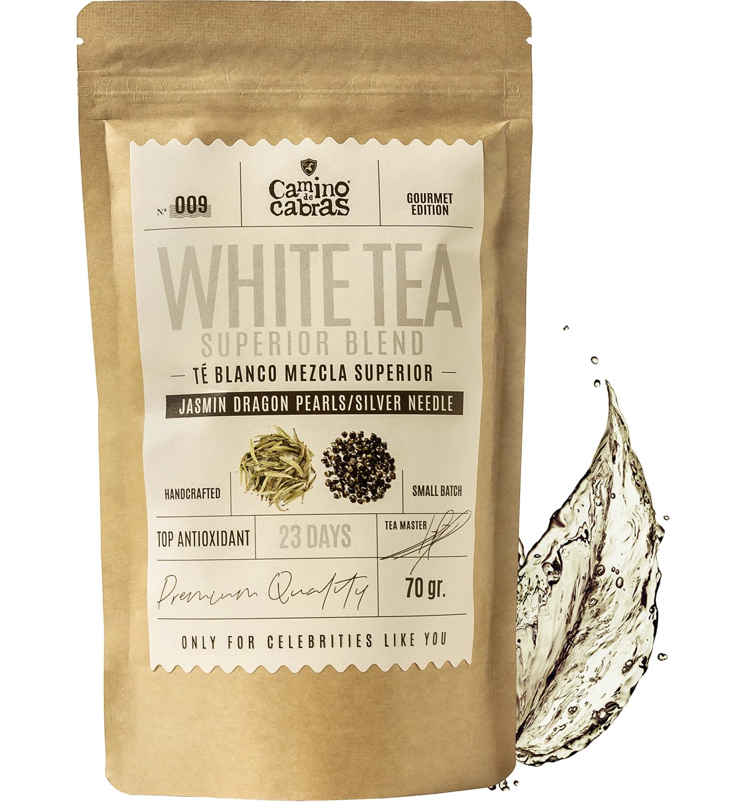 Hand Harvested White Tea Superior Blend - Premium Herbal Tea Selection - All Natural Loose Leaf 70g - Buy Online on GoSupps.com