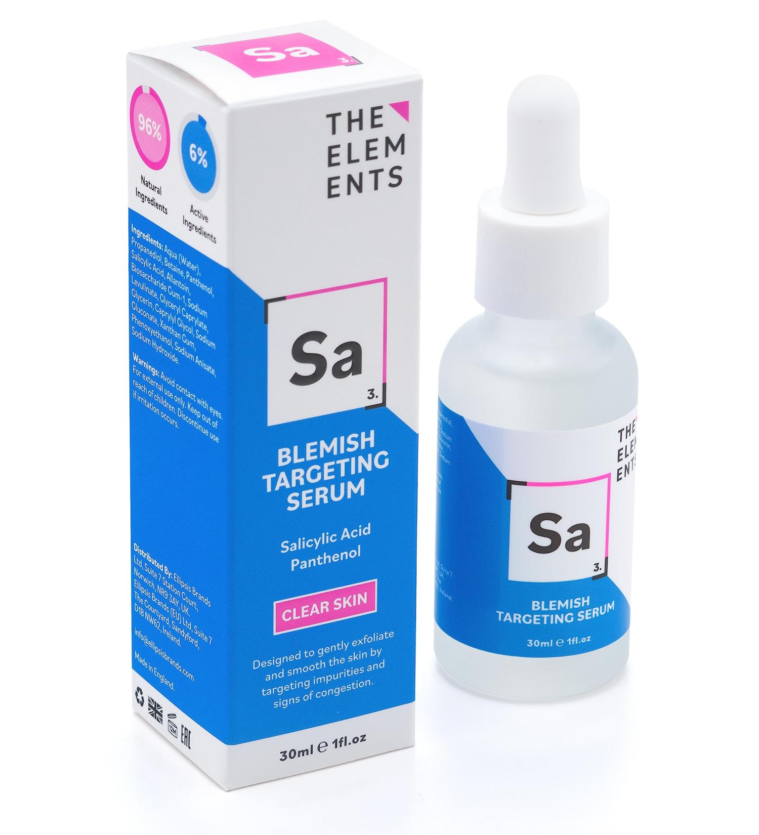 Elements Blemish Targeting Serum 30ml - Fast-Acting Acne Treatment for Clear Skin | International Shipping - Buy Online on GoSupps.com