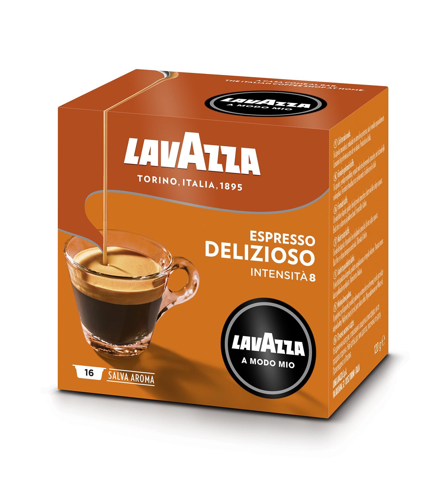 Lavazza A Modo Mio Caf Espresso Delizioso 16 capsules - Lot of 2 - Buy Online on GoSupps.com