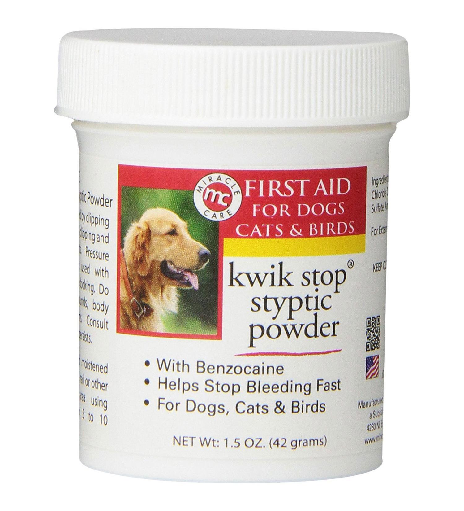 Kwik Stop Styptic Powder for Pets 1-1/2 OZ