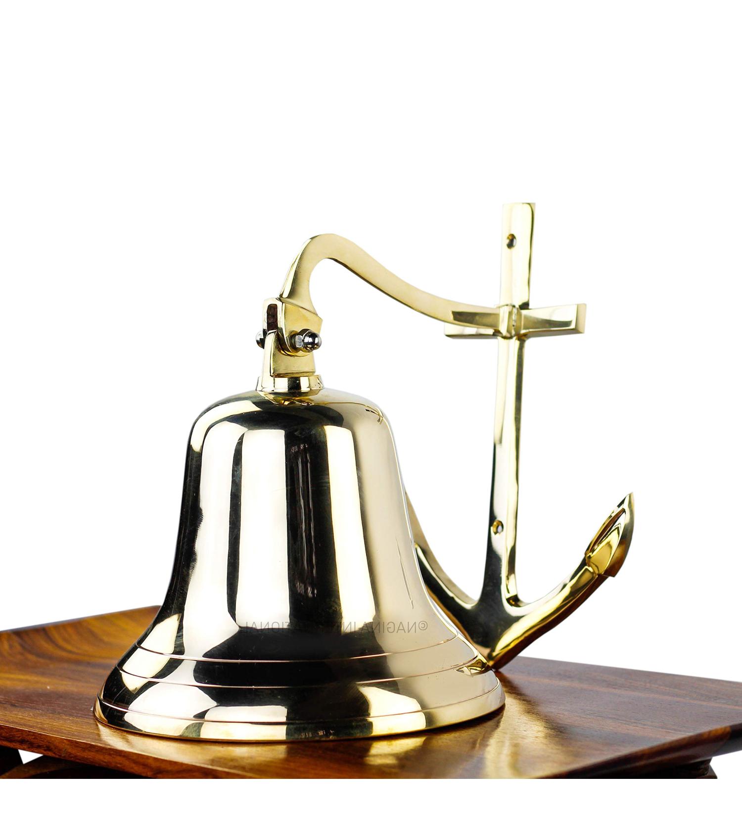 Brass Anchor Bell - Nautical Ship Boat | Shop Now for Authentic Maritime decor - Buy Online on GoSupps.com