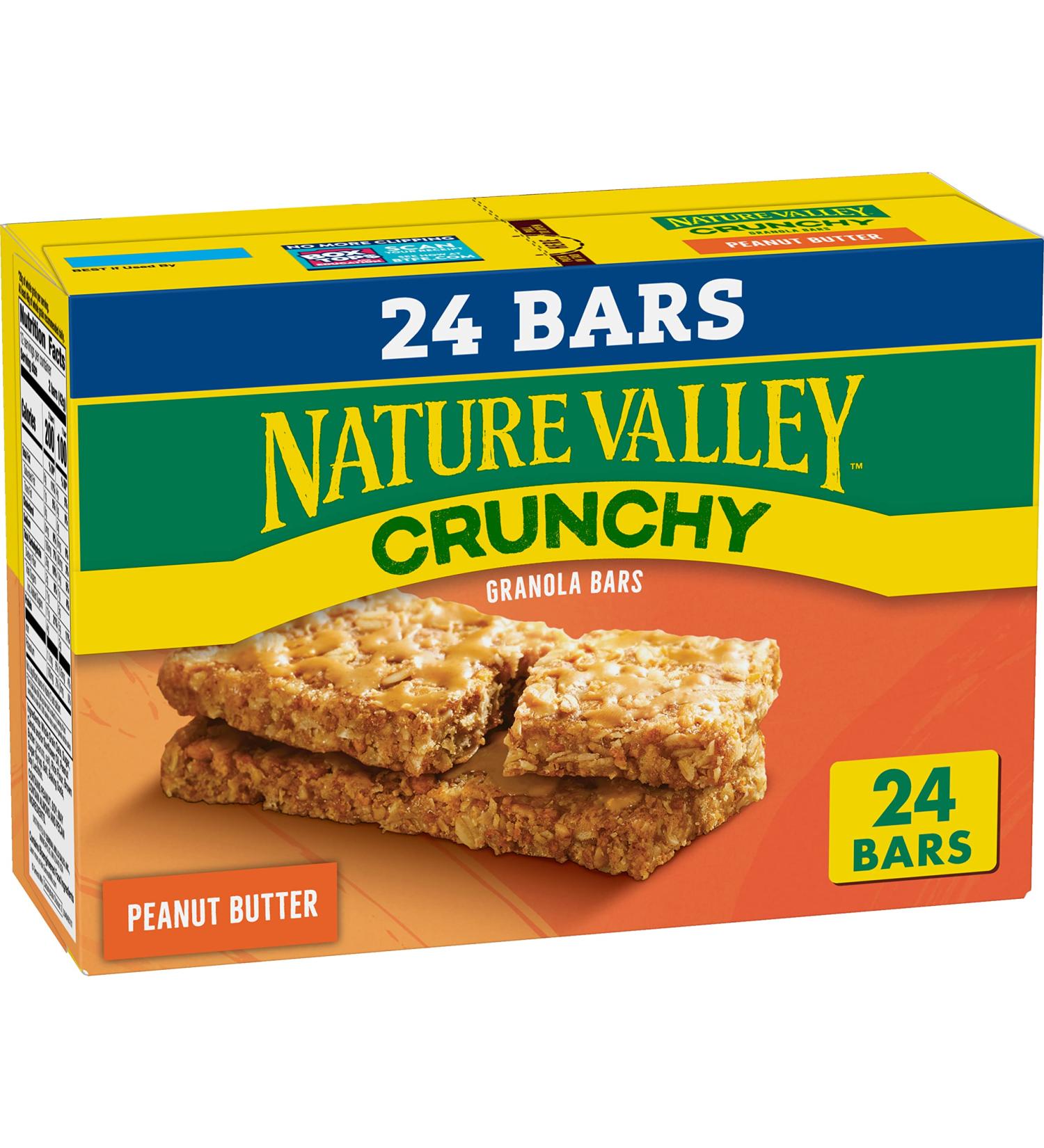 Nature Valley Crunchy Granola Bar Peanut Butter 17.88 oz Value Pack - 12 Count Box - Buy Online on GoSupps.com