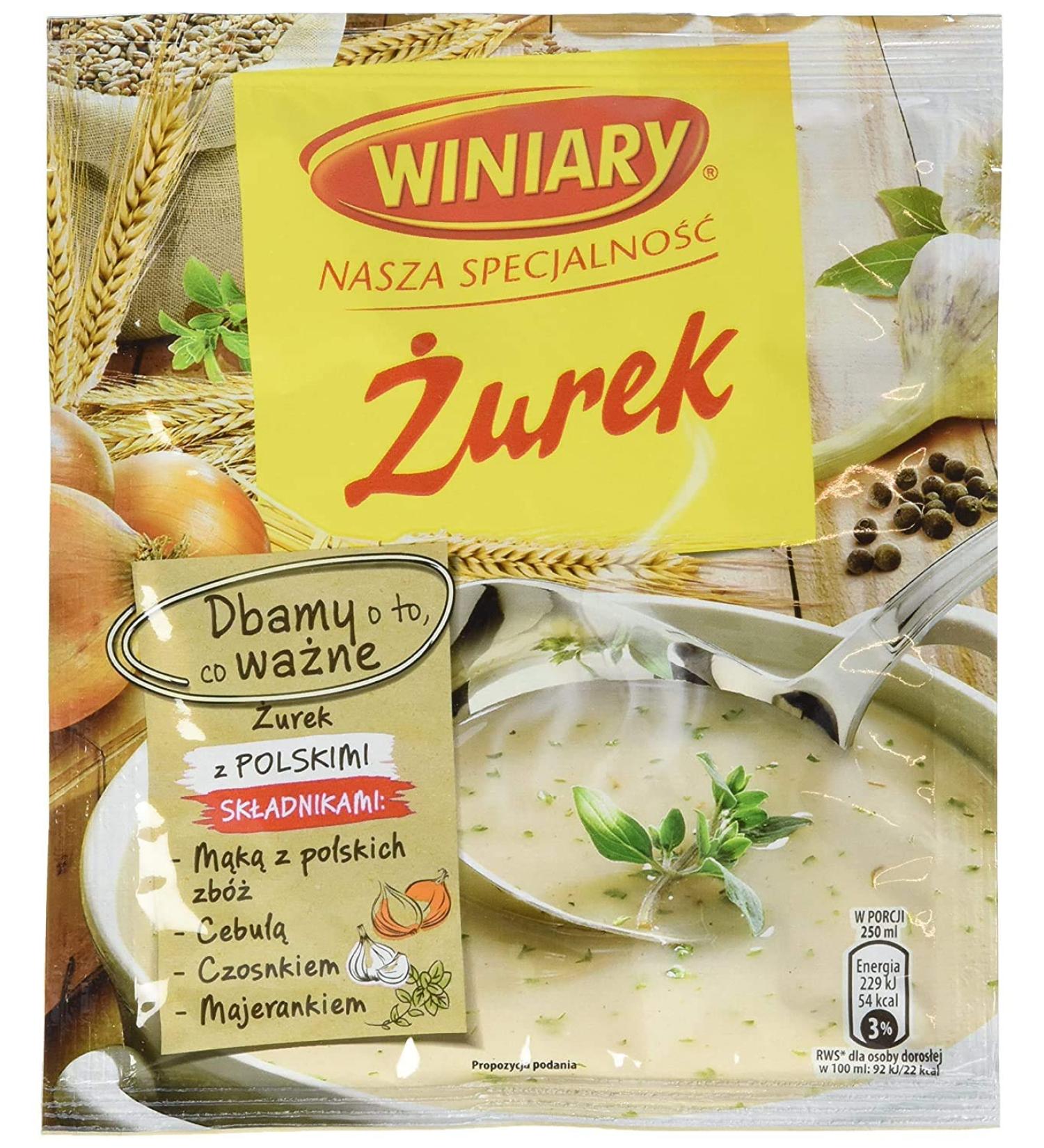 Winiary Polish rye flour soup "Zurek" (5 x 49g)