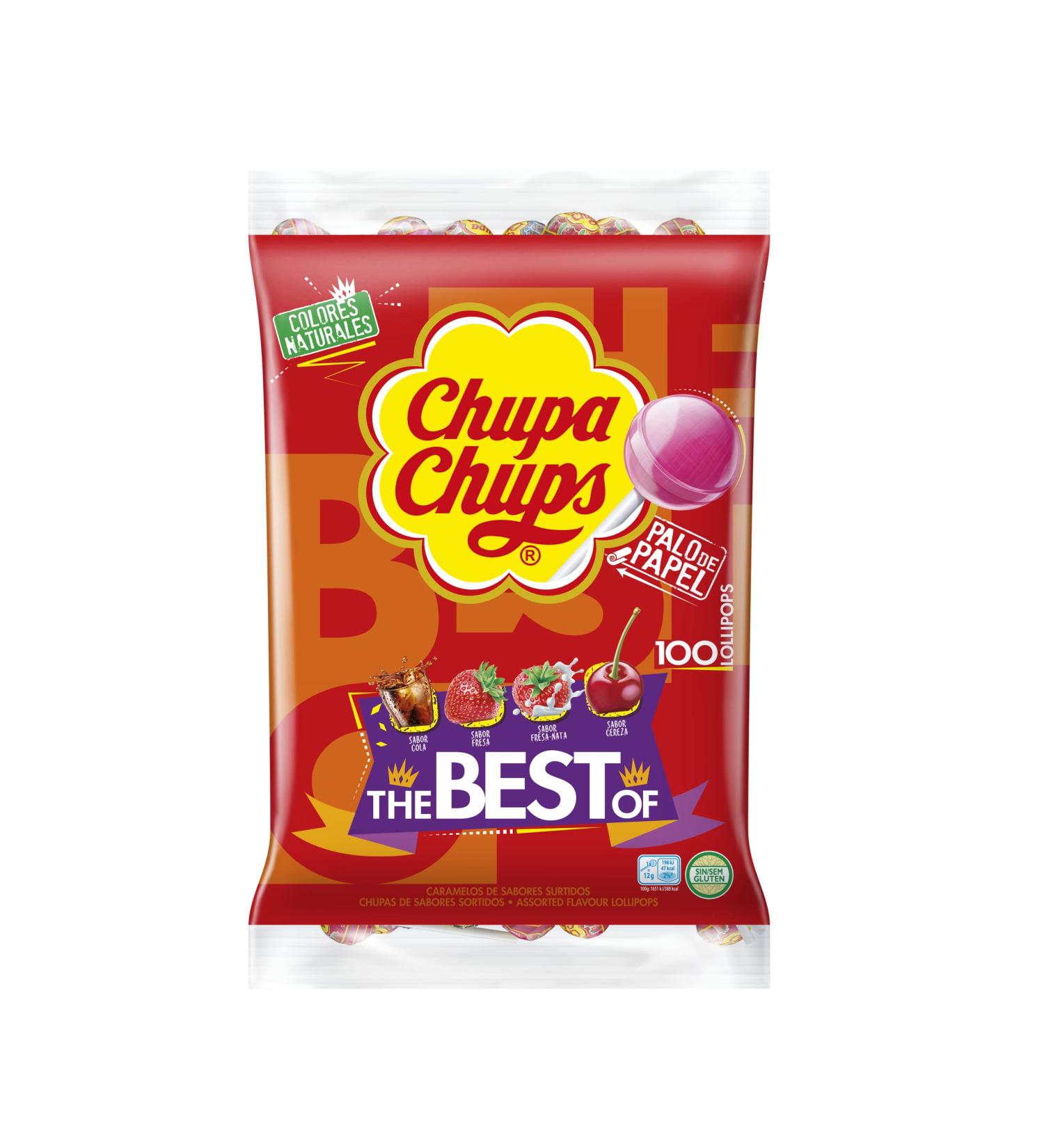 Chupa Chups Chupa Chups Original Candy with Stick of Flavours 100 x 12 g