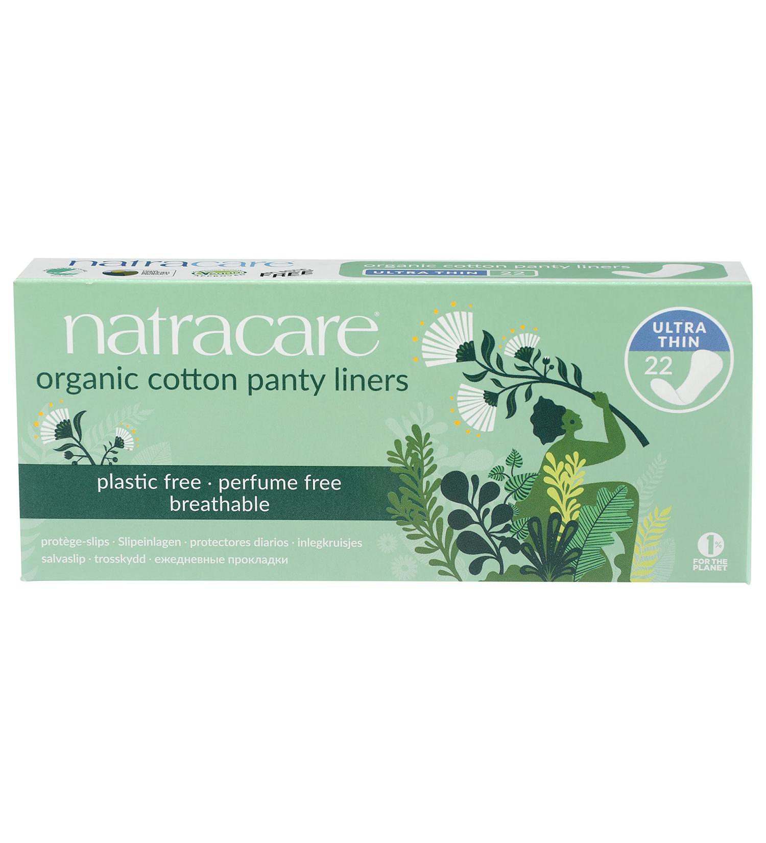 Natracare Ultra Thin Organic Cotton Panty Liner - 22 Count - Buy Online on GoSupps.com