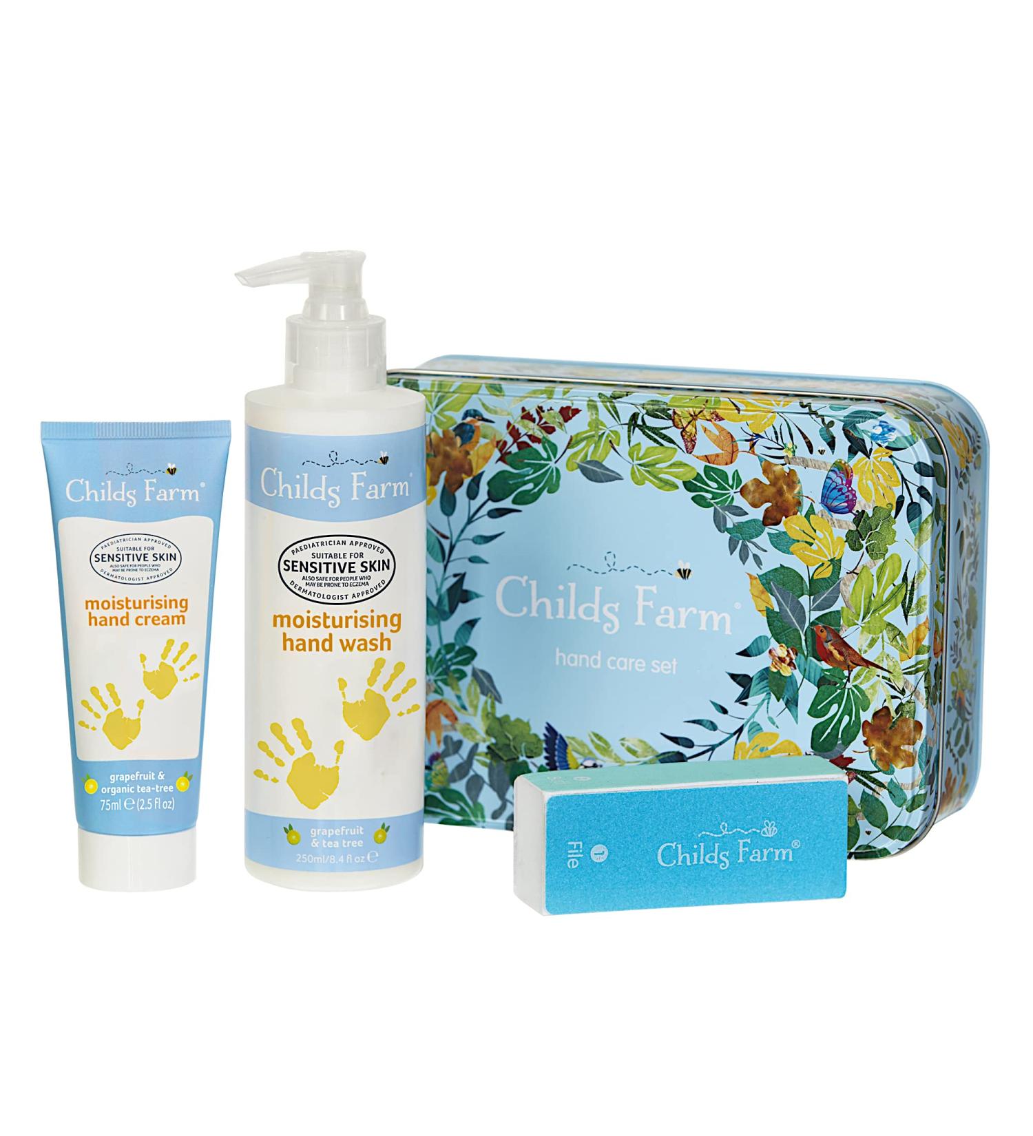 Childs Farm | Kids Hand Care Gift Set | Hand Wash 250ml Hand Cream 75ml & Nail File | Suitable for Dry Sensitive & Eczema-prone Skin - Buy Online on GoSupps.com