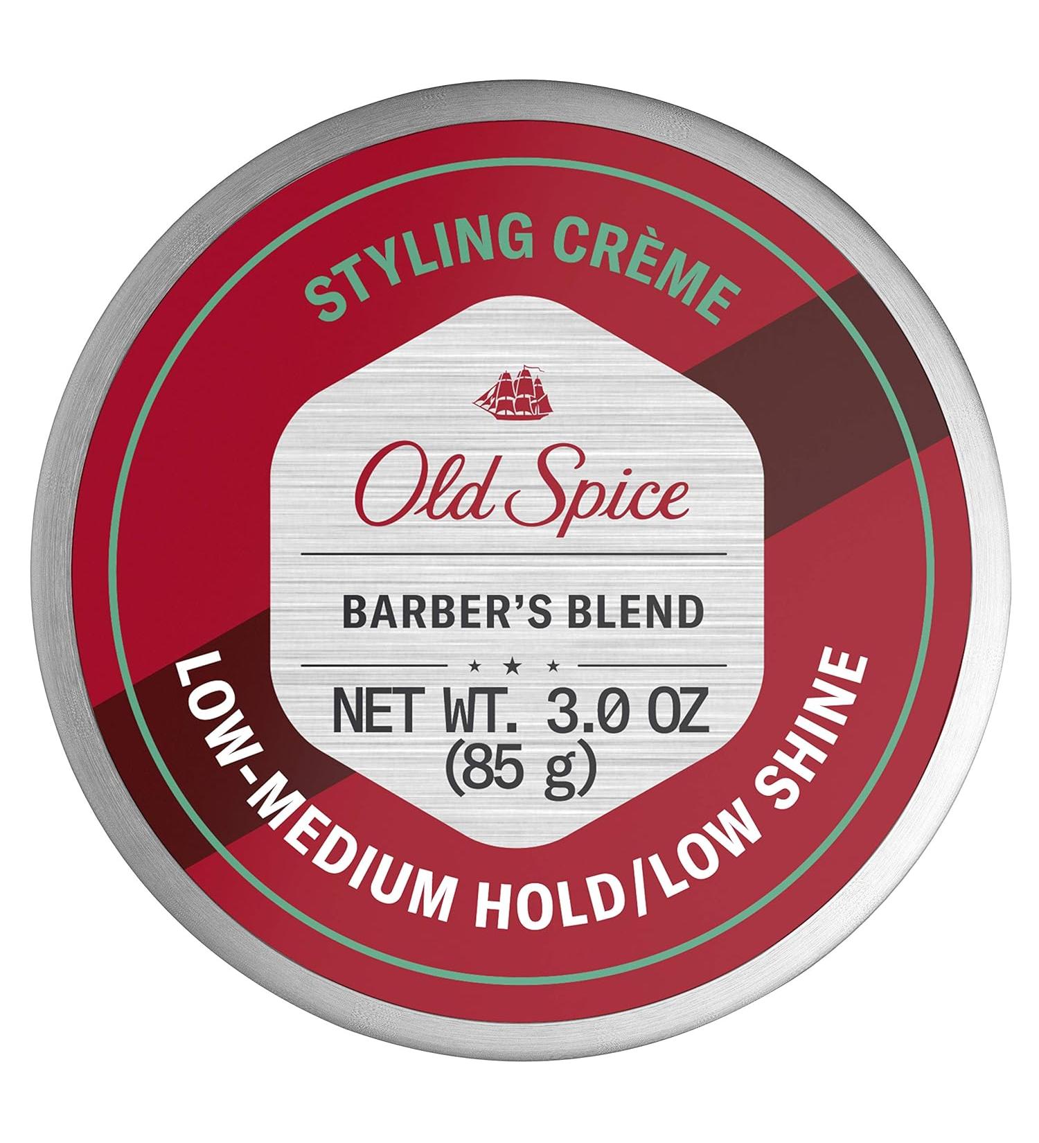 Old Spice Hair Styling Cream For Men Low-Medium Hold/Low Shine  Barber's Blend Infused with Aloe - 3 Ounce - Buy Online on GoSupps.com