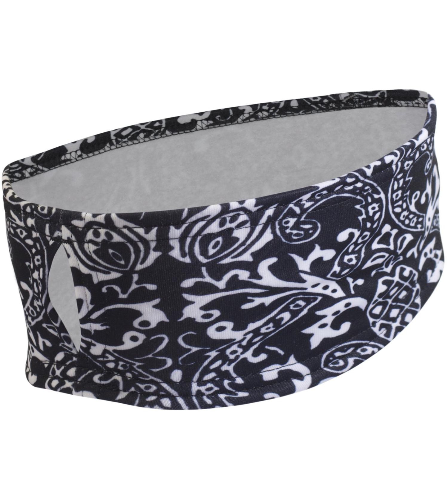 TrailHeads Women's Patterned Ponytail Headband - Black & White | Stylish Comfortable & Perfect for Active Lifestyle | International Shipping Available - Buy Online on GoSupps.com
