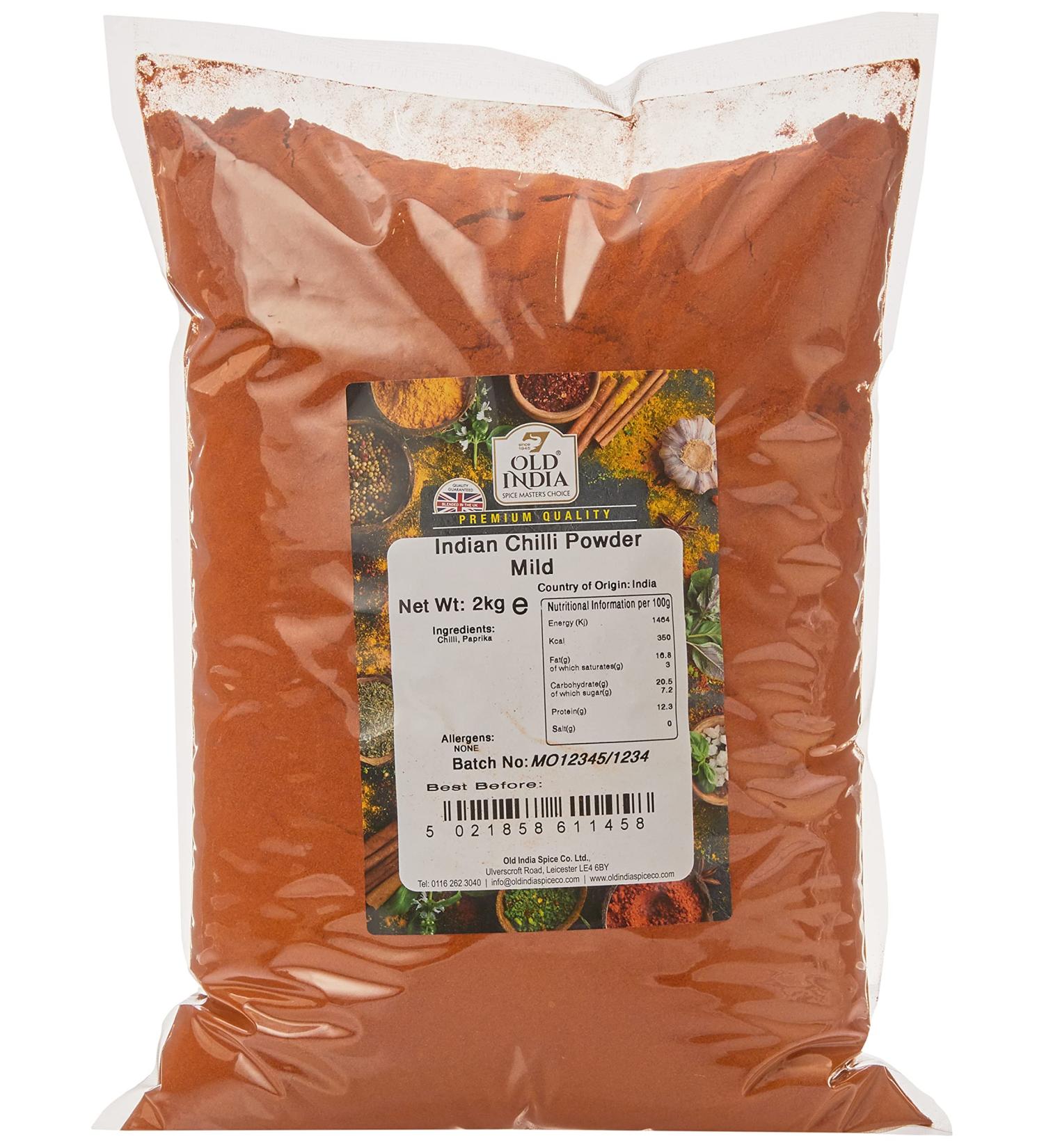 Old India Mild Indian Chilli Powder 2kg - Authentic Spice Blend - Buy Online on GoSupps.com