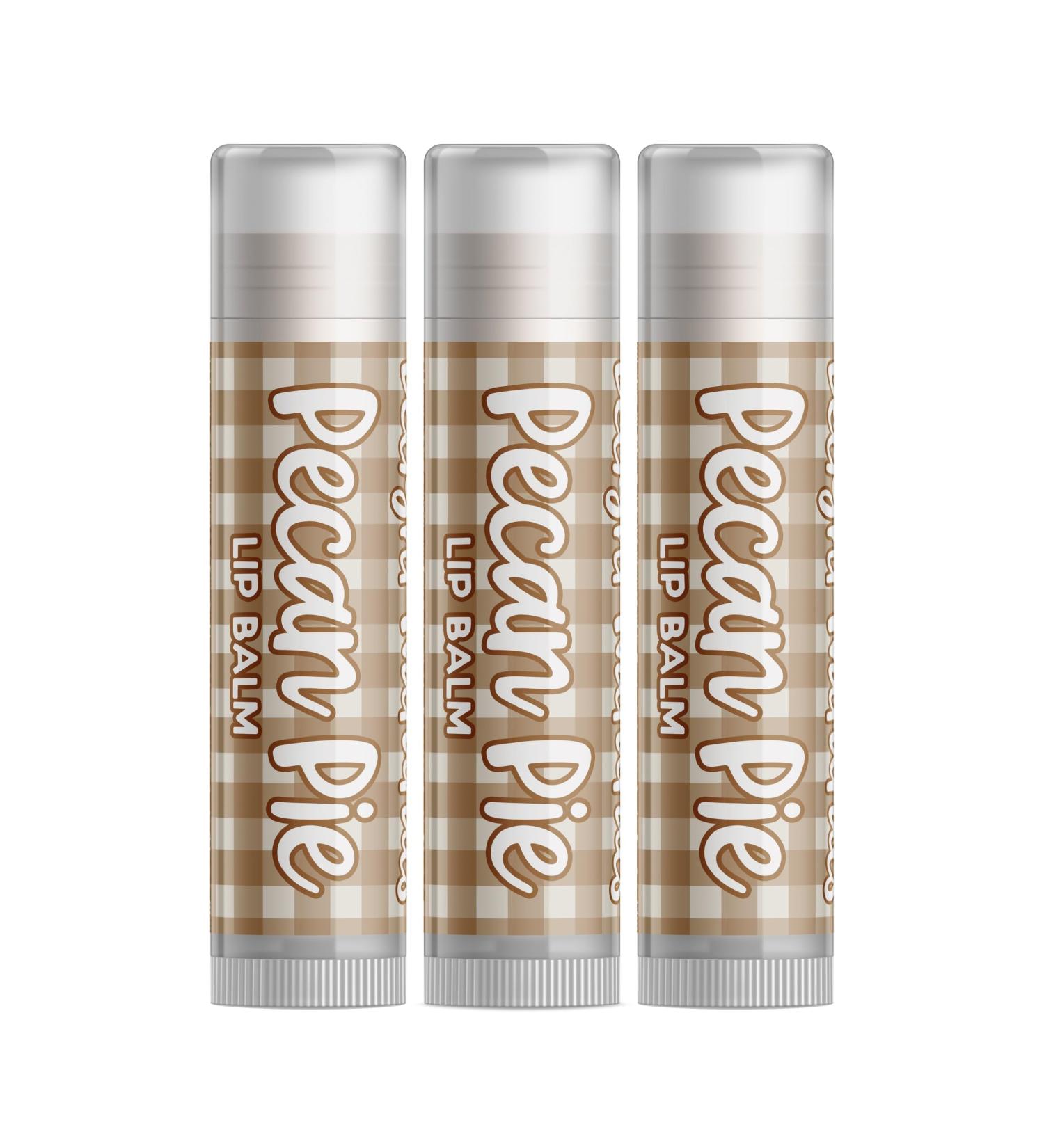 Pecan Pie Lip Balm - Set of Three | Moisturizing & Flavorful | International Shipping Available - Buy Online on GoSupps.com