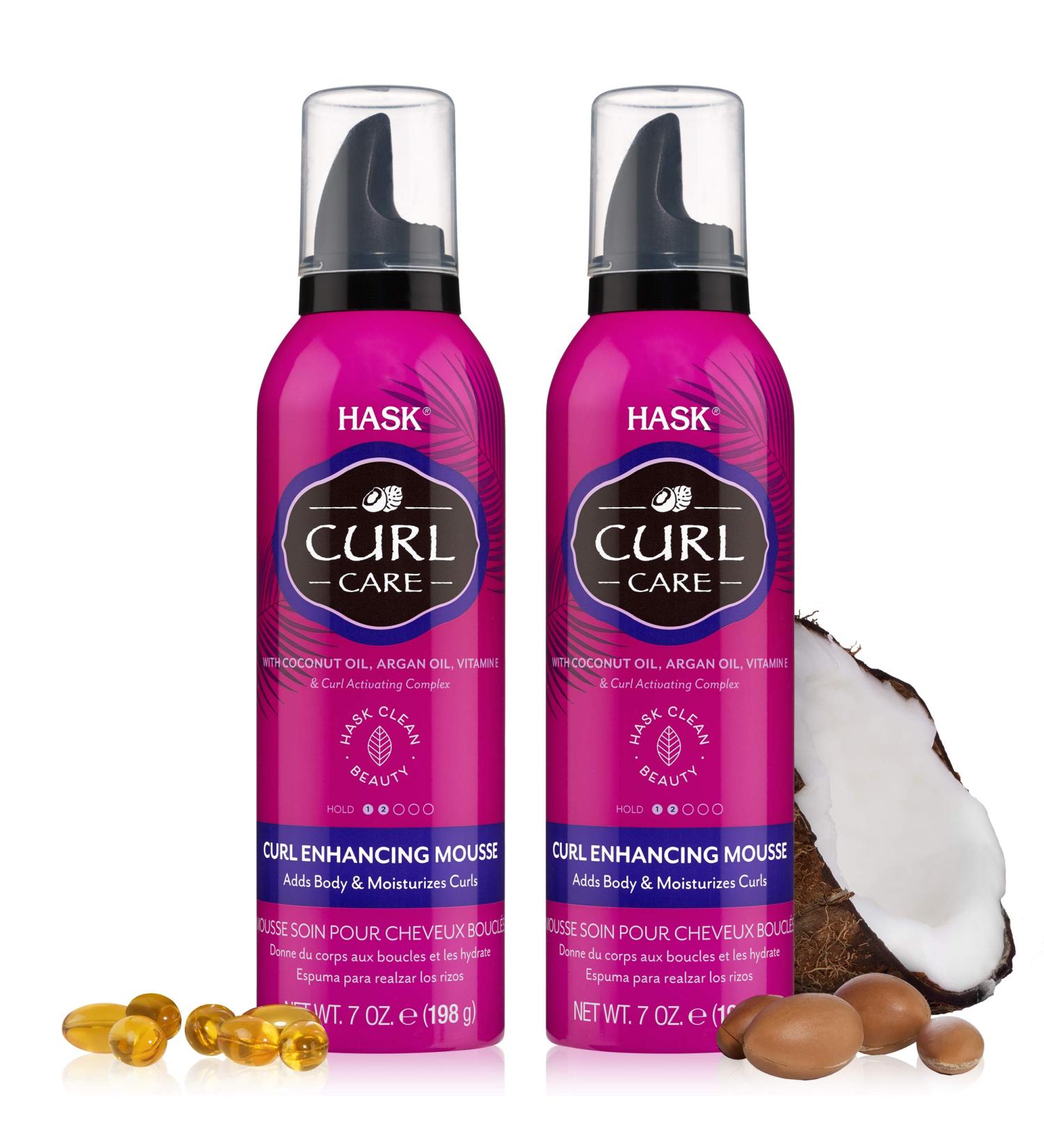 HASK CURL CARE Enhancing Mousse Bundle - Vegan & Cruelty-Free Formula | Color-Safe, Gluten-Free, Sulfate & Paraben-Free - Buy Online on GoSupps.com