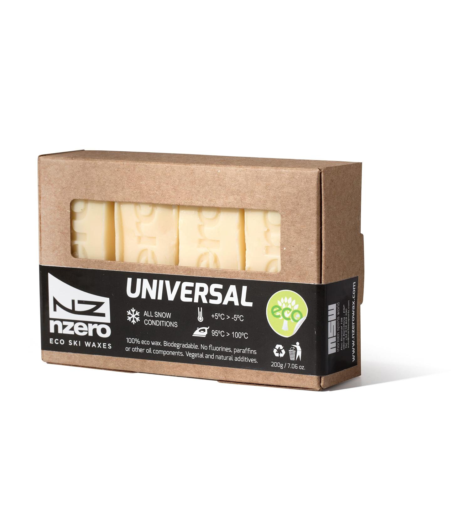 NZEROWAX Organic Ski Wax | Eco-Friendly Plant Wax for Skiing Snowboarding & Touring | 200g & 50g (x4) - Buy Online on GoSupps.com