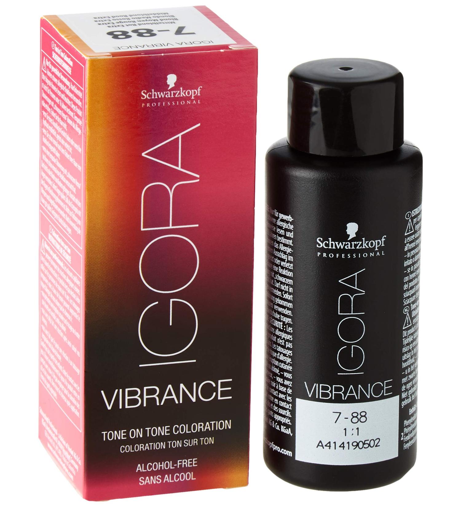 Schwarzkopf Igora Vibrance 7-88 Medium Blonde Red Extra - 1 Piece Pack | International Shipping Available - Buy Online on GoSupps.com