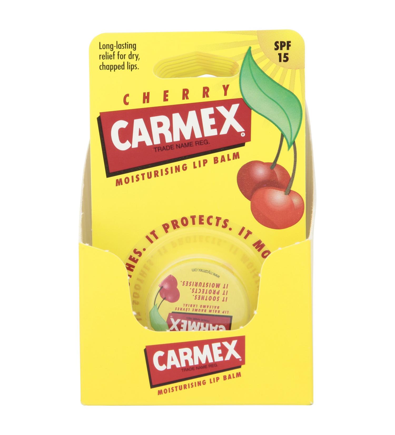 Carmex Blister Lip Balm in a pot cherry 7.5 g (pack of 8) - Buy Online on GoSupps.com