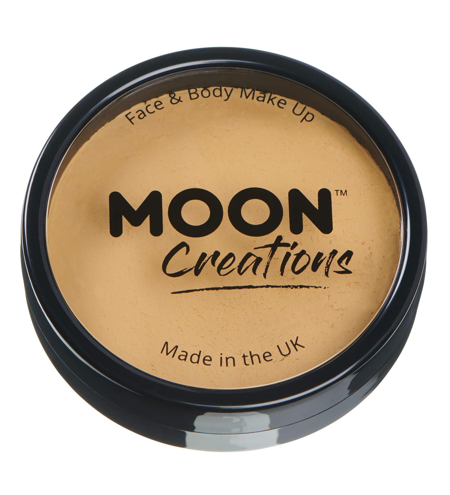 Moon Creations Pro Face & Body Makeup | Golden Sand 36g | Professional Face Paint Cake | For Kids & Adults | Festivals & Halloween - Buy Online on GoSupps.com