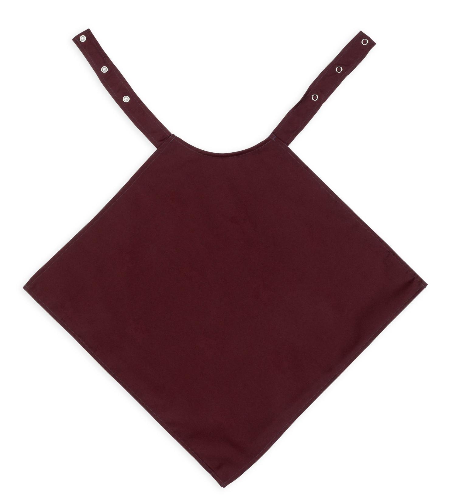 MIP Napkin Style Dignified Adult Clothing Protector 45x45cm Maroon